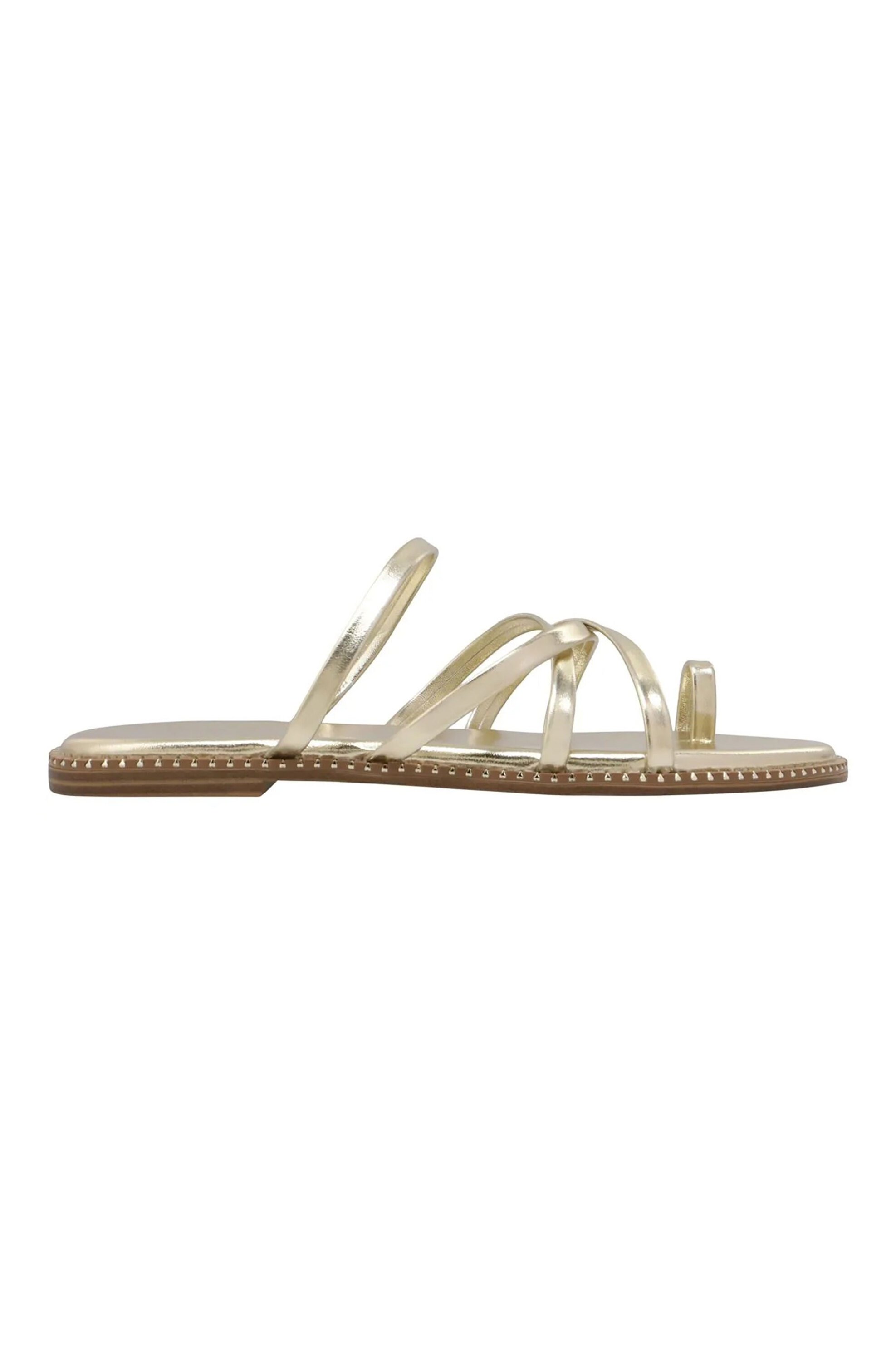 Nine West γυναικεία flat σανδάλια "Digen3" - DIGEN3 01 Χρυσό