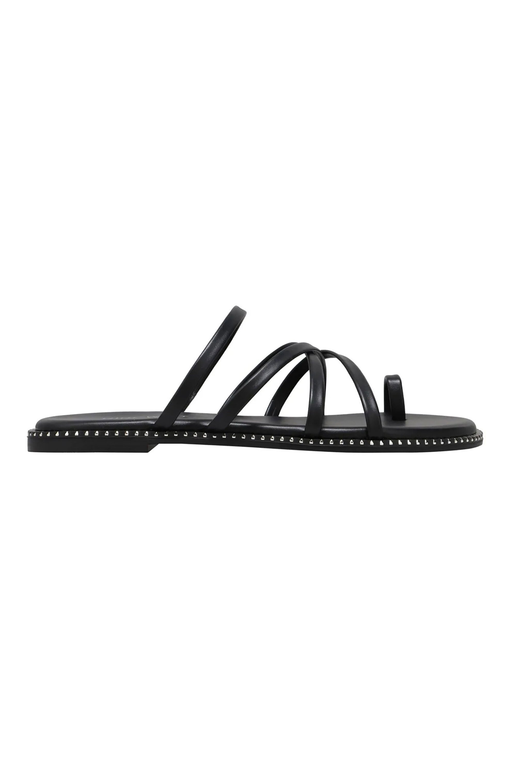 Nine West γυναικεία flat σανδάλια "Digen3" - DIGEN3 01 Μαύρο