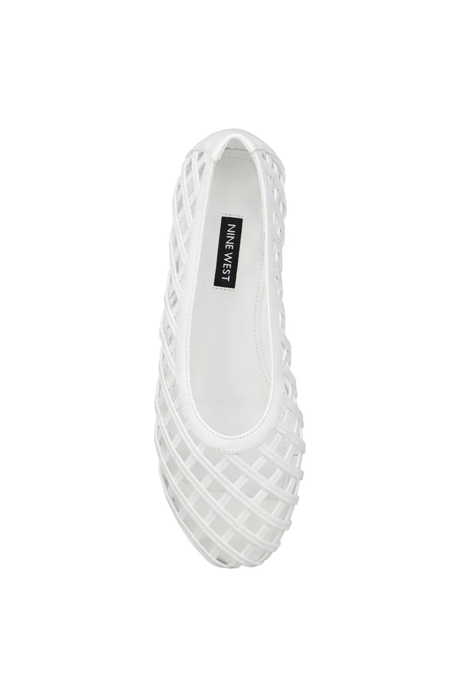 NINE WEST Nine West γυναικείες μπαλαρίνες με διάτρητο σχέδιο "Dippy3" - DIPPY3 14 Λευκό - 4