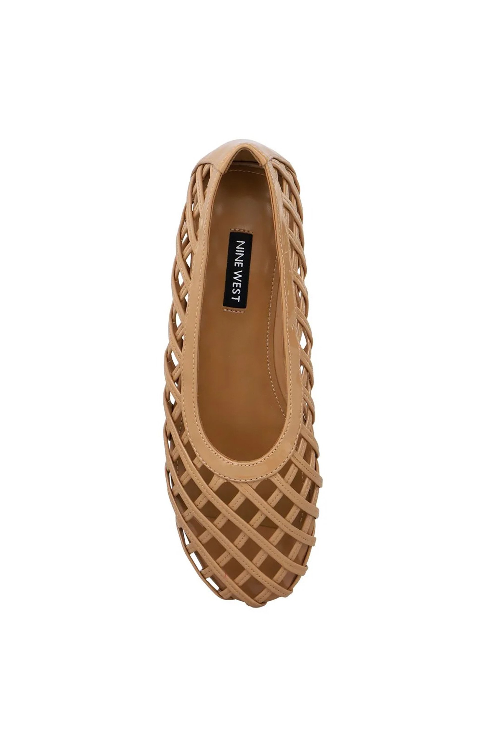 NINE WEST Nine West γυναικείες μπαλαρίνες με διάτρητο σχέδιο "Dippy3" - DIPPY3 23 Ταμπά - 4