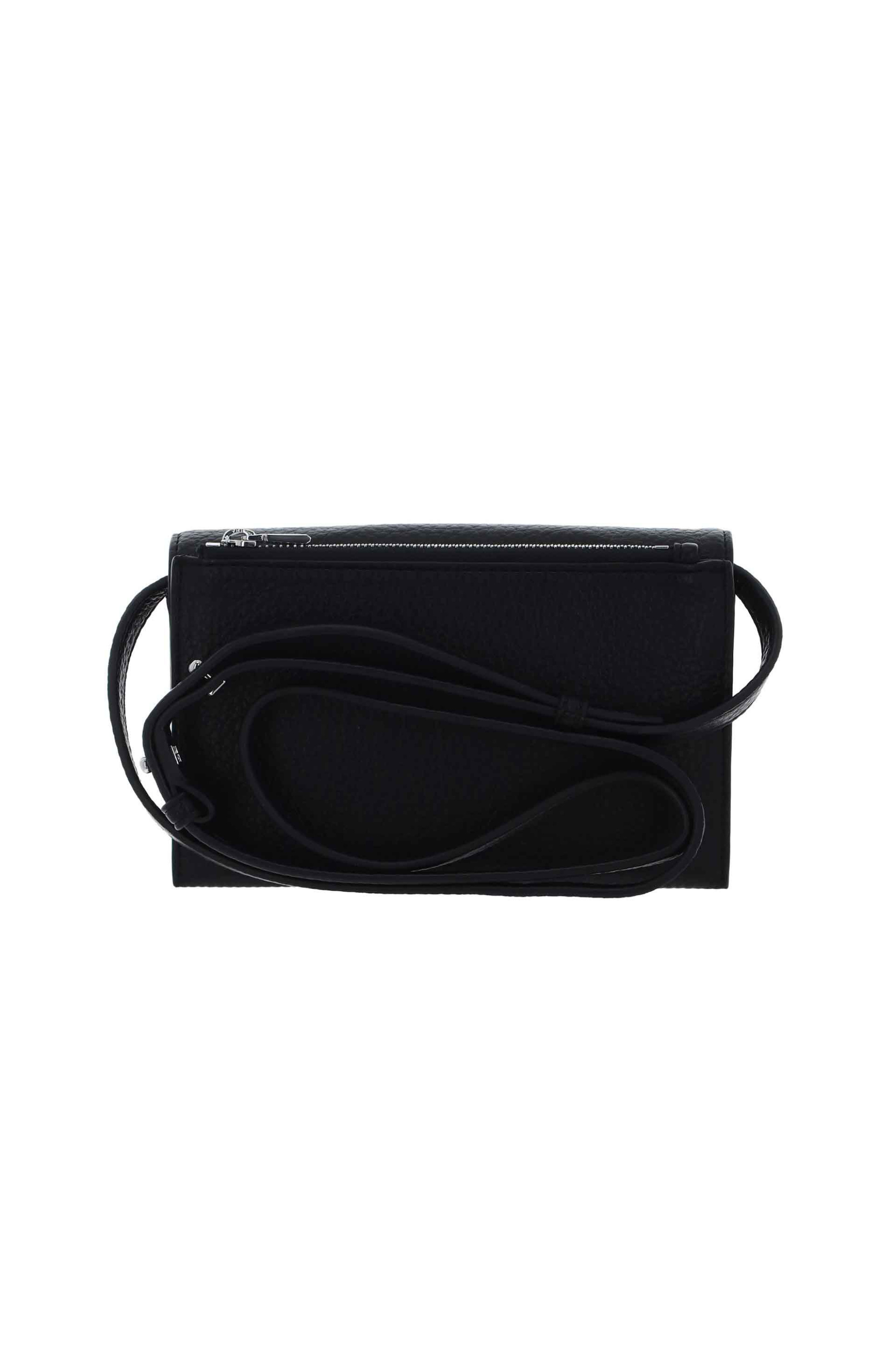 DKNY γυναικείο τσαντάκι clutch με μεταλλικό λογότυπο "Etta" - R445AH95 Μαύρο φωτογραφία
