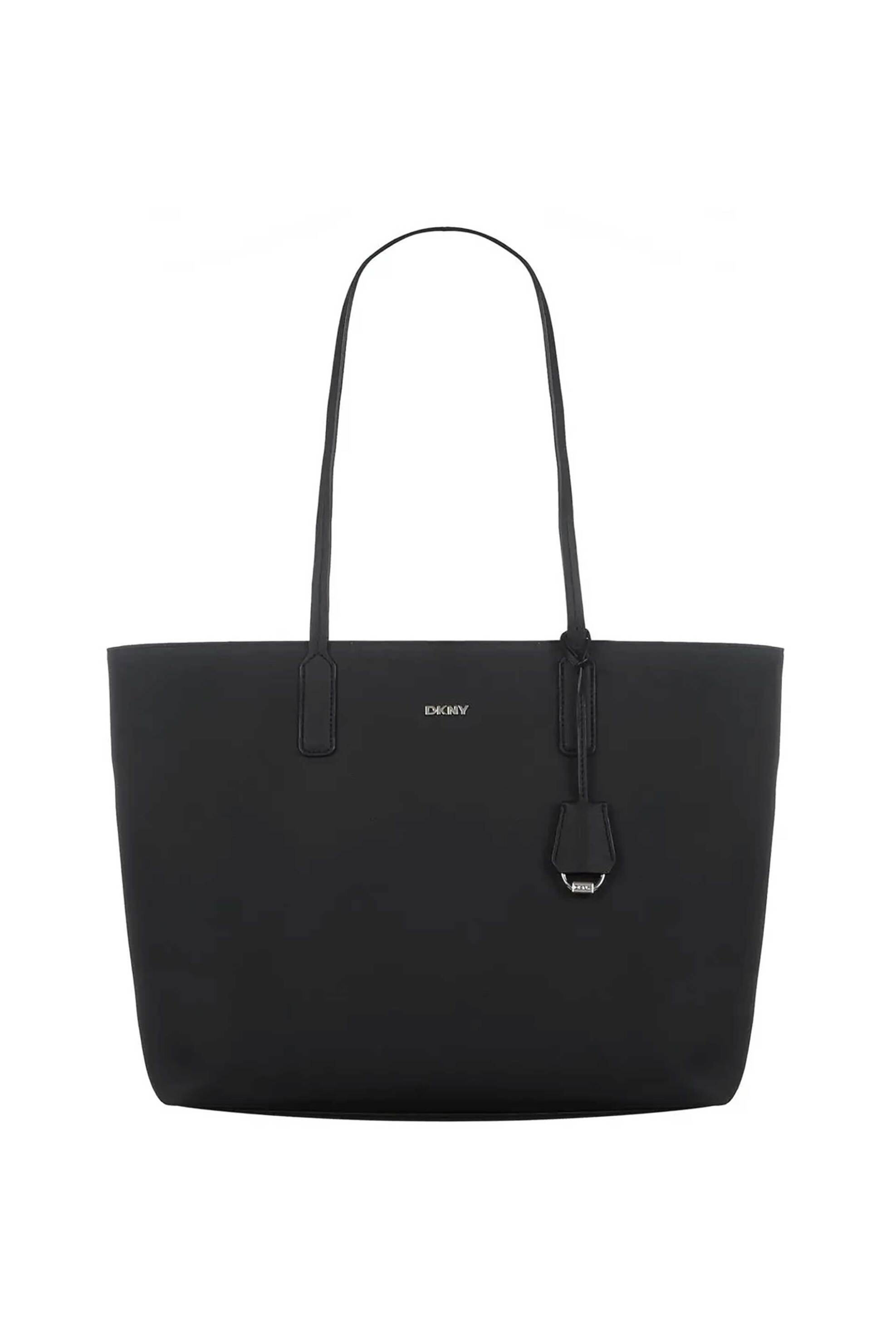 DKNY γυναικεία τσάντα ώμου tote με μεταλλικό λογότυπο "Saige" - R44AYI42 Μαύρο