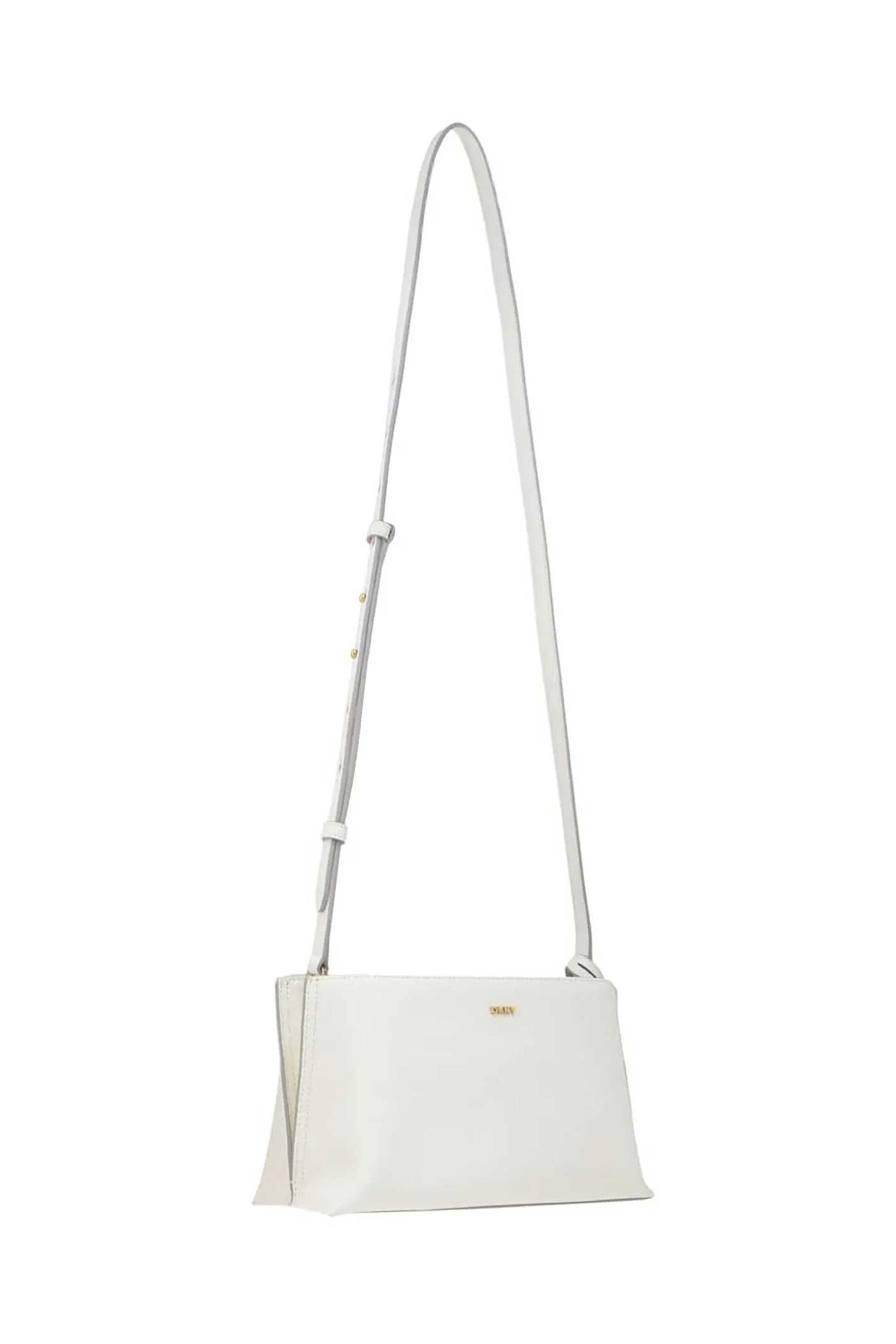 DKNY DKNY γυναικεία τσάντα crossbody με μεταλλικό λογότυπο "Alya" - R44E1I54 Λευκό - 2