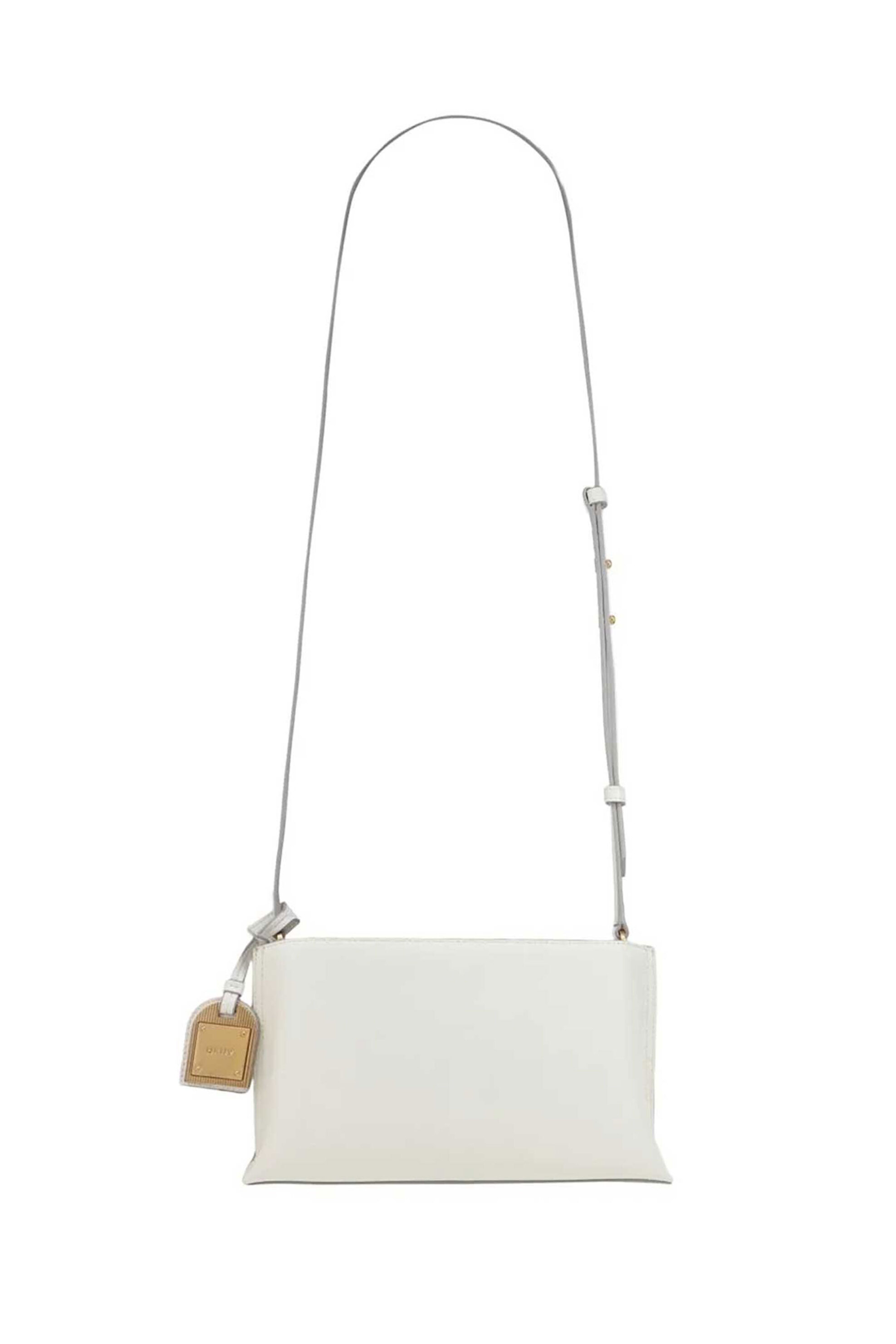 DKNY DKNY γυναικεία τσάντα crossbody με μεταλλικό λογότυπο "Alya" - R44E1I54 Λευκό - 3