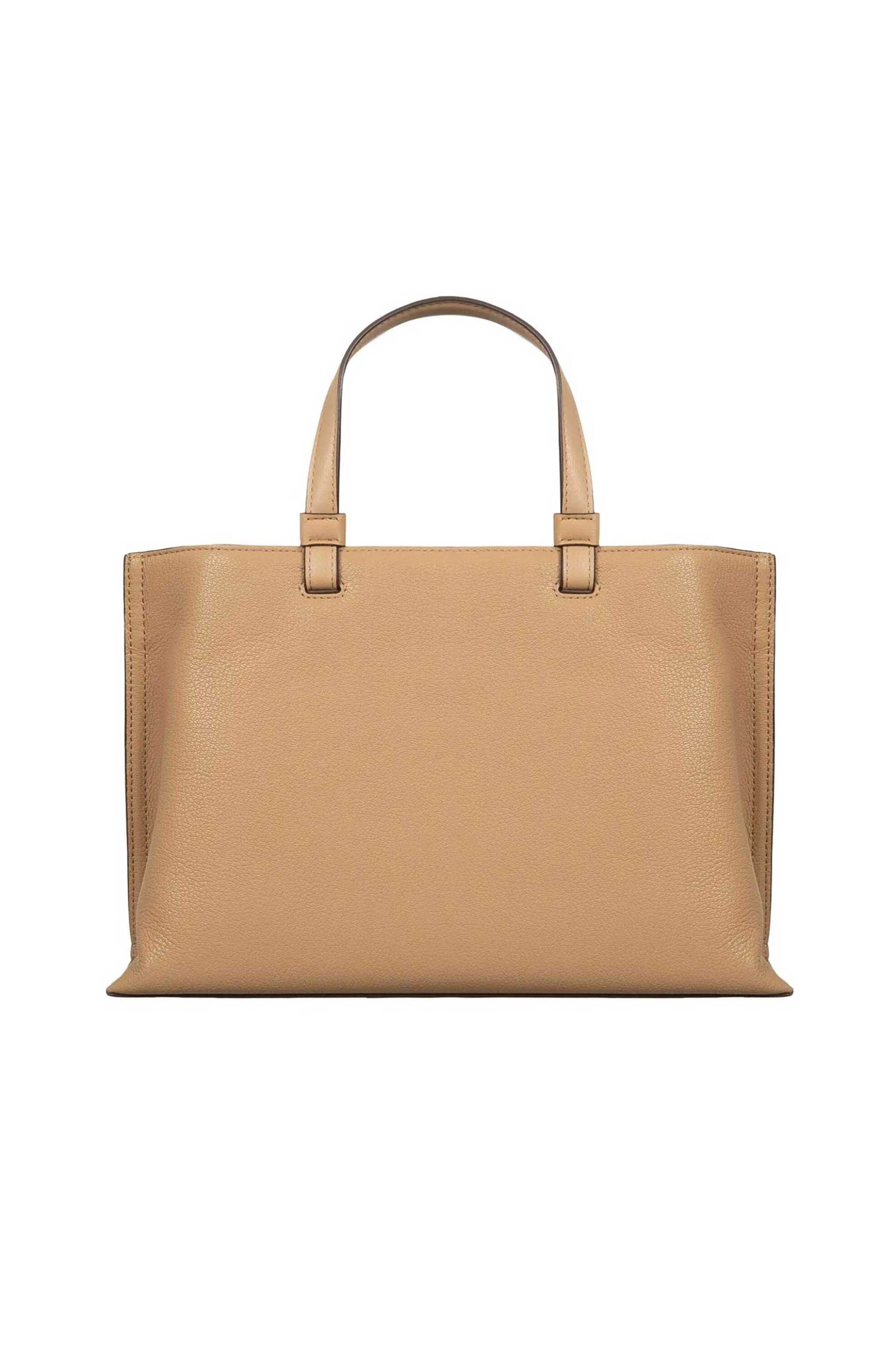 Dkny Γυναικεία Δερμάτινη Τσάντα Χειρός Crossbody Alya - R44D1I53 Καμηλό
