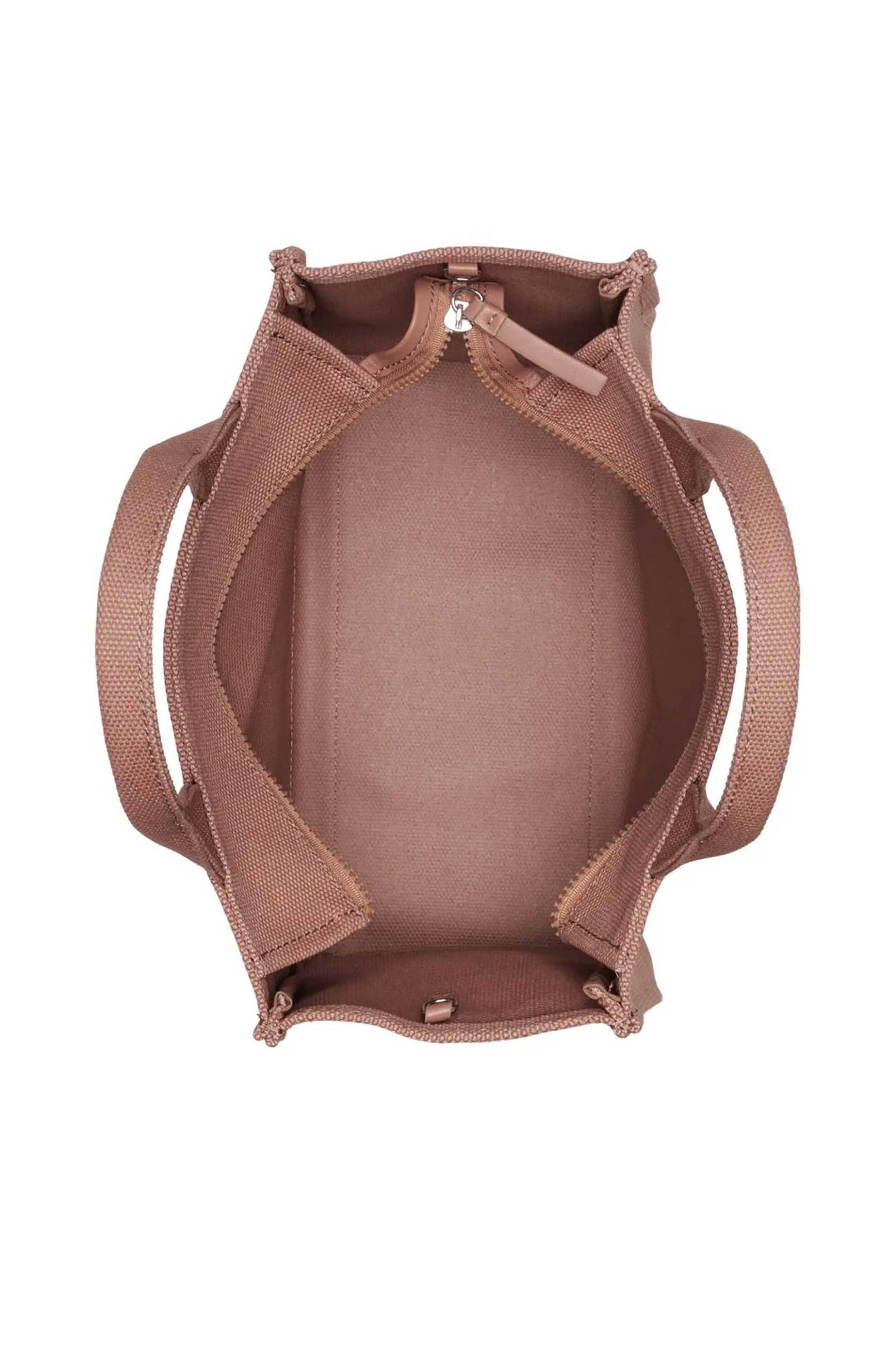 Dkny Γυναικεία Τσάντα Χειρός με Λογότυπο Handlee - R41Aor57 Καφέ Ανοιχτό