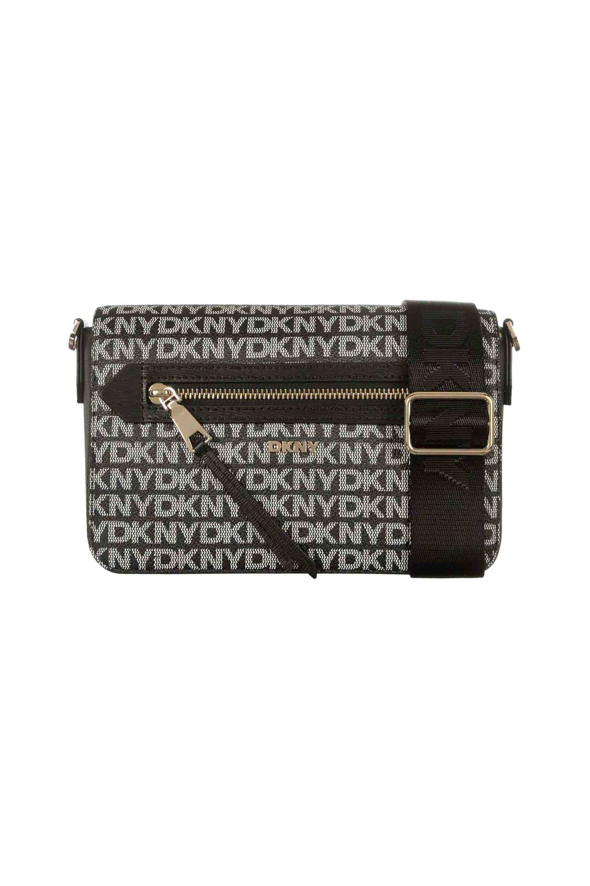 DKNY DKNY γυναικεία τσάντα crossbody με all-over logo print "Bryant Ave" - R42EYE21 Μαύρο