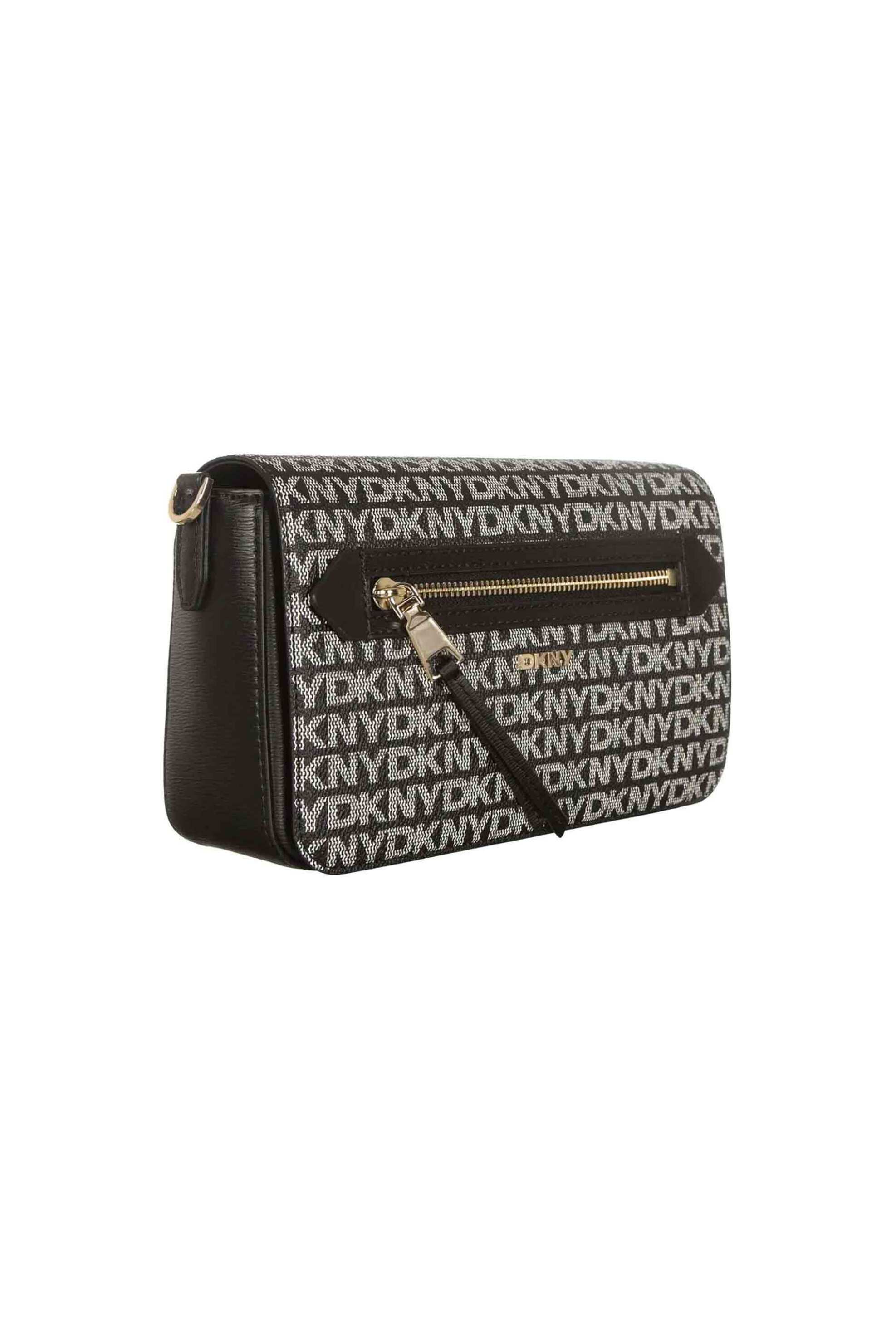 DKNY γυναικεία τσάντα crossbody με all-over logo print "Bryant Ave" - R42EYE21 Μαύρο φωτογραφία