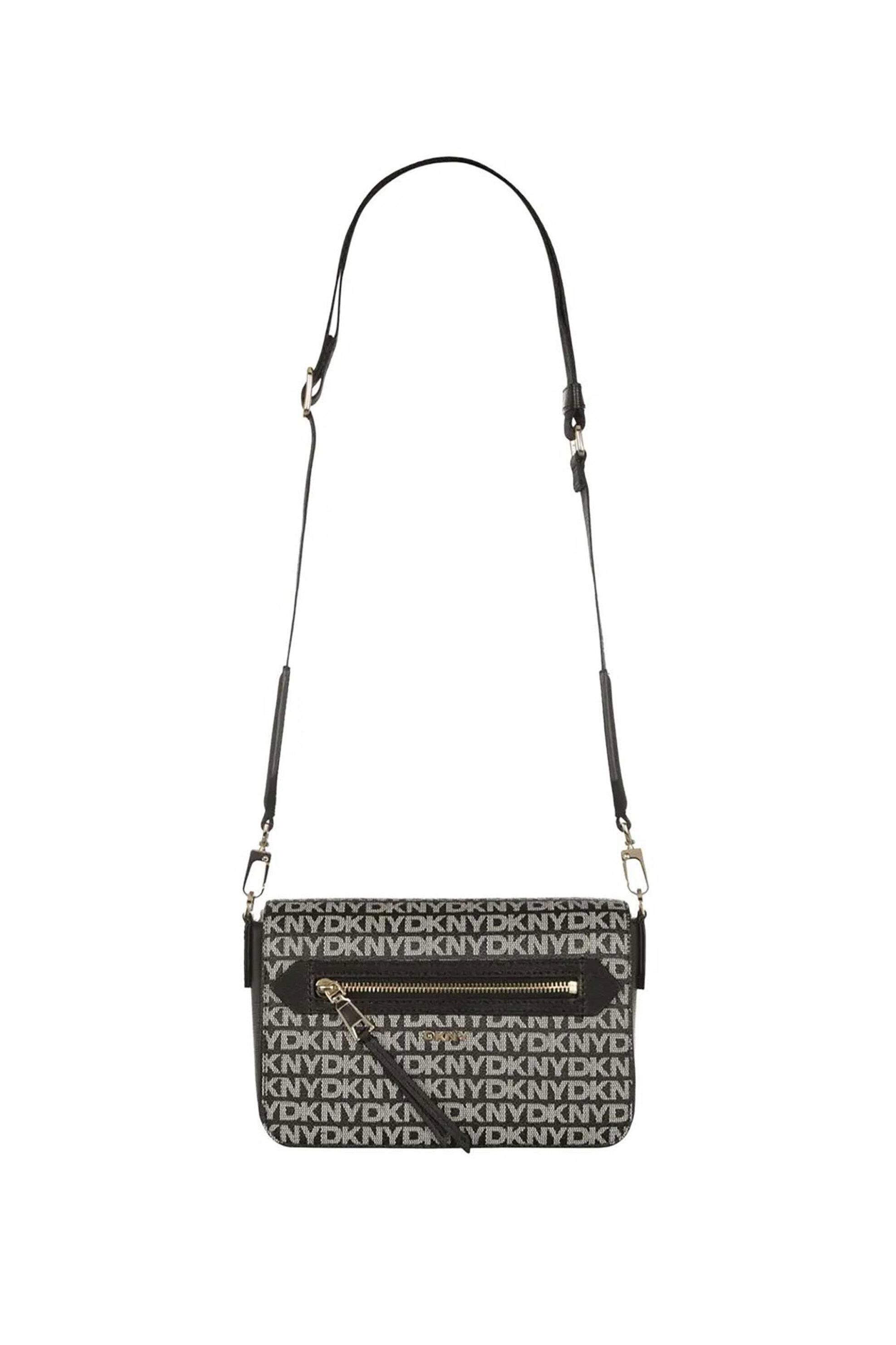 DKNY γυναικεία τσάντα crossbody με all-over logo print "Bryant Ave" - R42EYE21 Μαύρο φωτογραφία