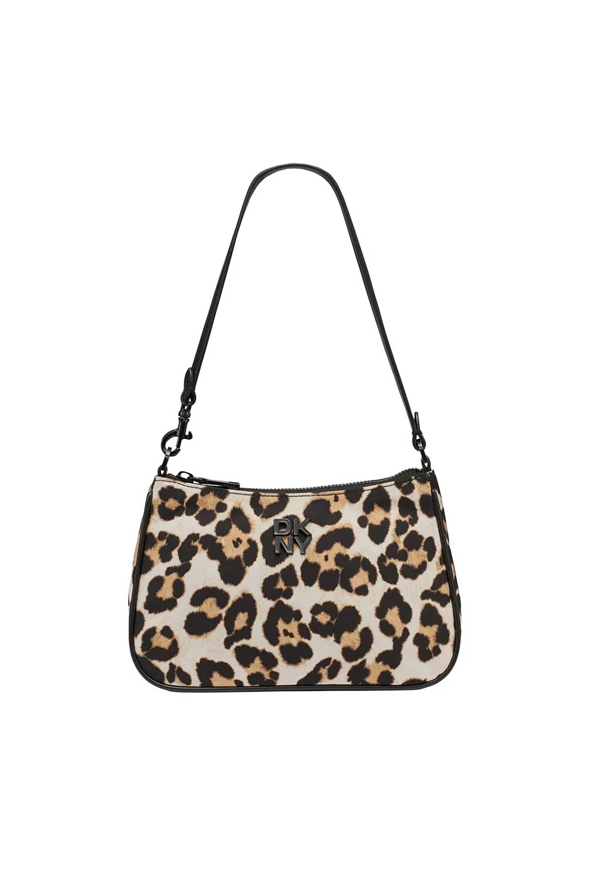 DKNY γυναικεία τσάντα ώμου με leopard print "Jenny" - R523DJ16 Μπεζ