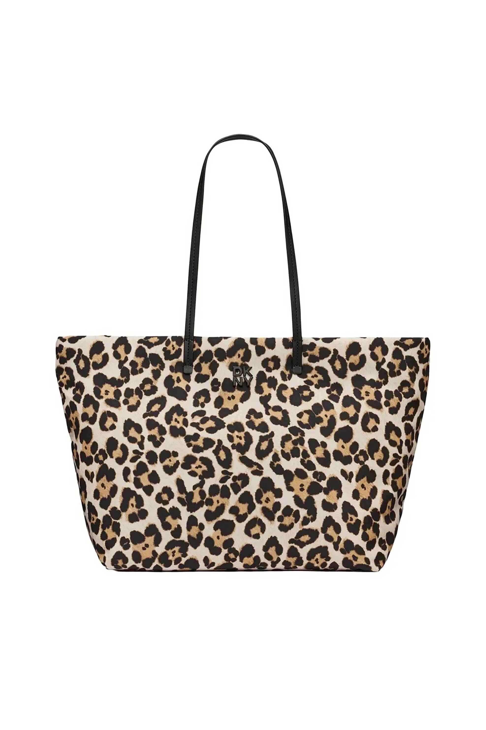 DKNY γυναικεία τσάντα χειρός με leopard print "Jenny" - R52ADJ13 Μπεζ