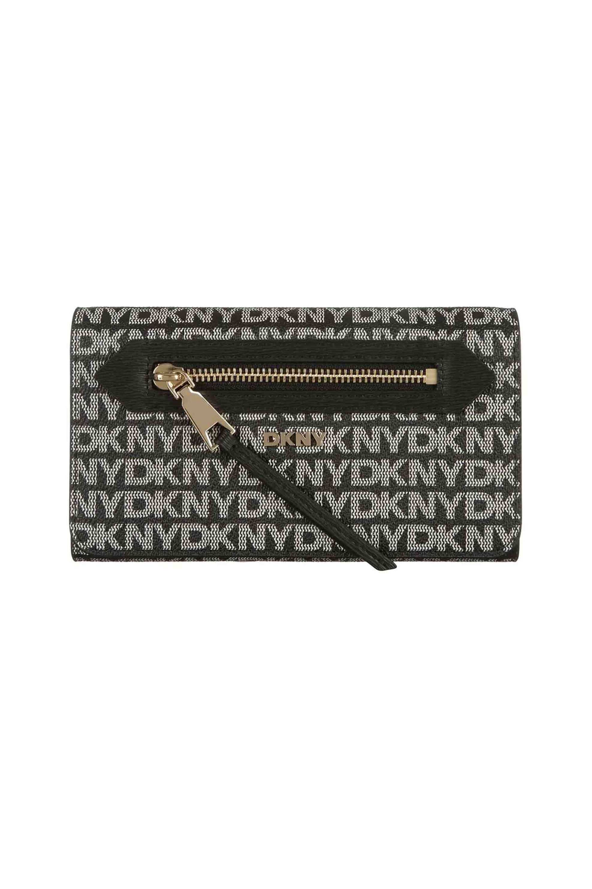 DKNY γυναικείο τσαντάκι crossbody με all-over λογότυπο "Bryant" - R52E5K47 Μαύρο