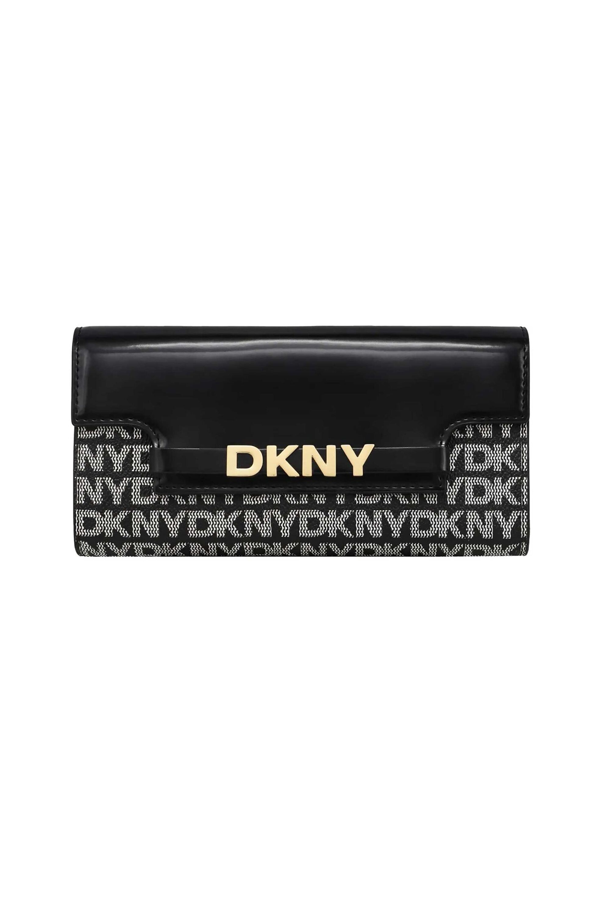DKNY γυναικείο πορτοφόλι με all-over λογότυπο "Avril" - R52Q5M29 Μαύρο