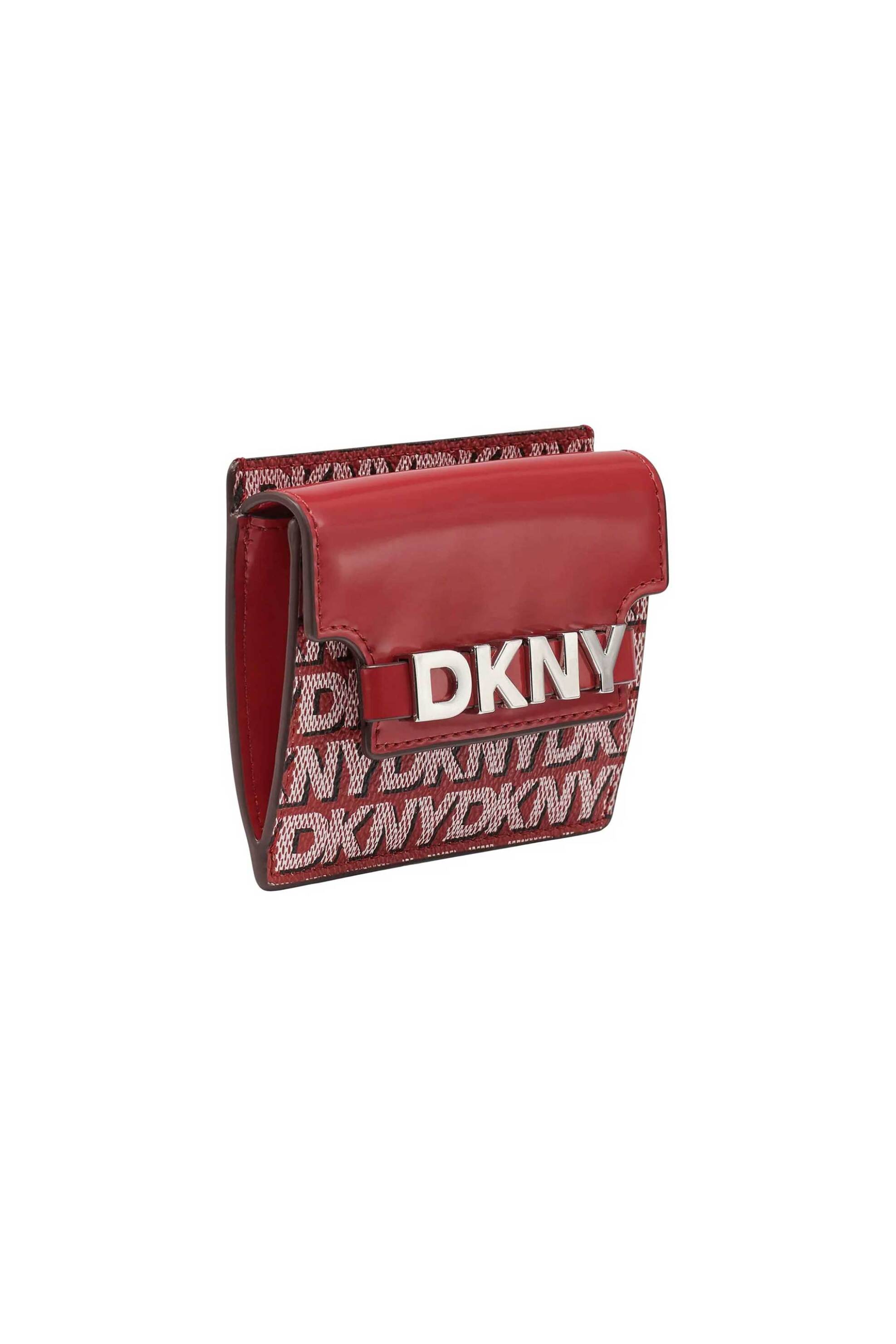 DKNY γυναικεία θήκη για κάρτες με μεταλλικό λογότυπο 