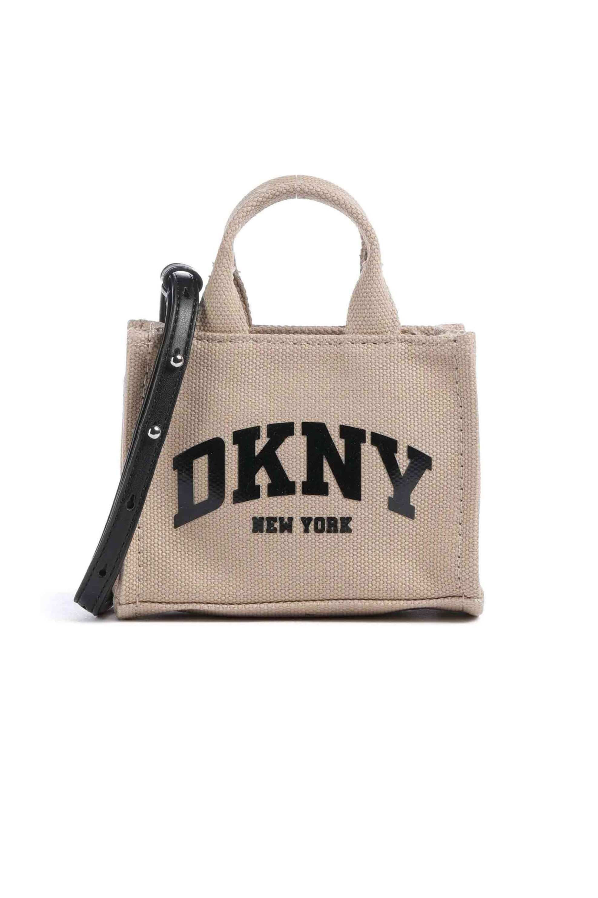 DKNY DKNY γυναικεία τσάντα crossbody mini με λογότυπο "Hadlee" - R53AOM56 Εκρού