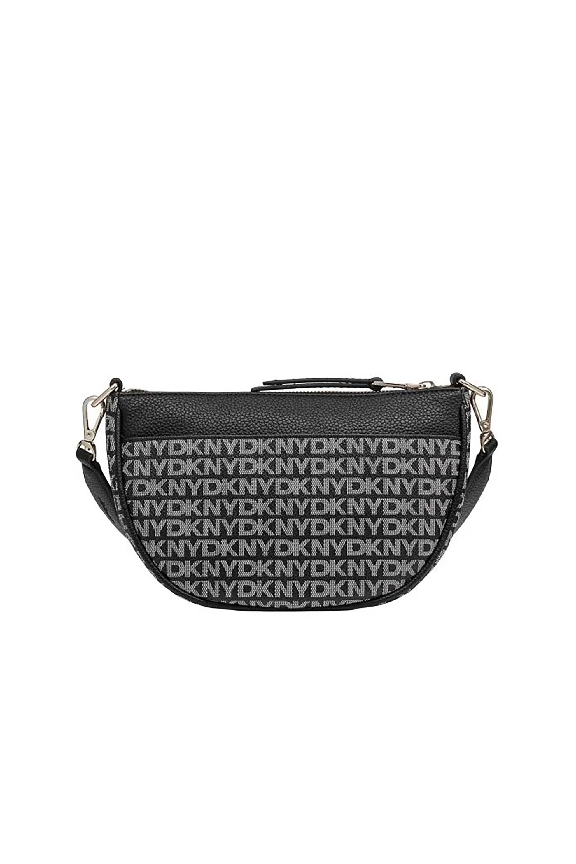 DKNY DKNY γυναικεία τσάντα crossbody με all-over logo print "Zoie" - R41E5D01 Μαύρο - 3
