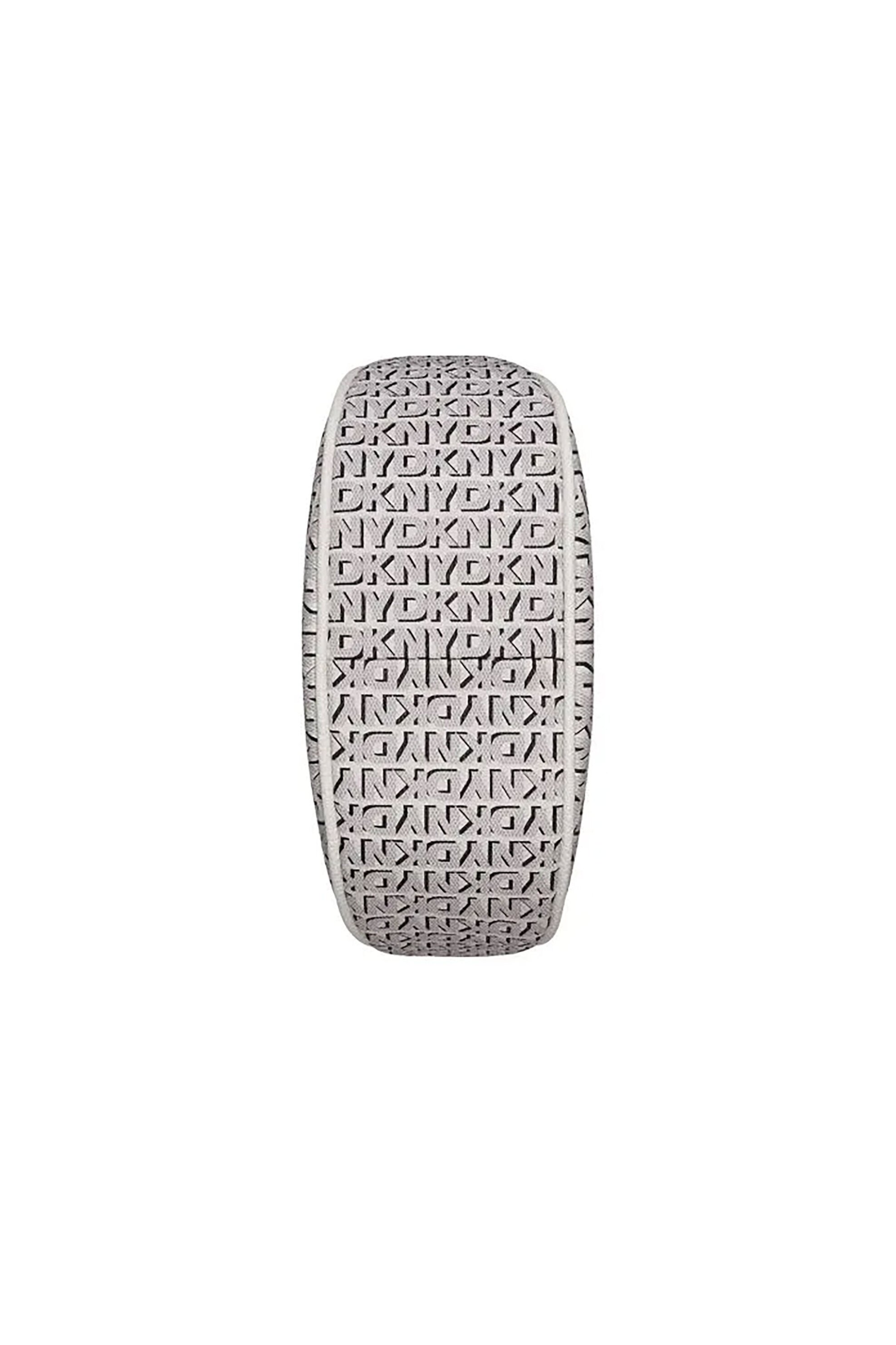 Dkny Γυναικεία Τσάντα Crossbody με All-Over Logo Print Zoie - R41E5D01 Υπόλευκο