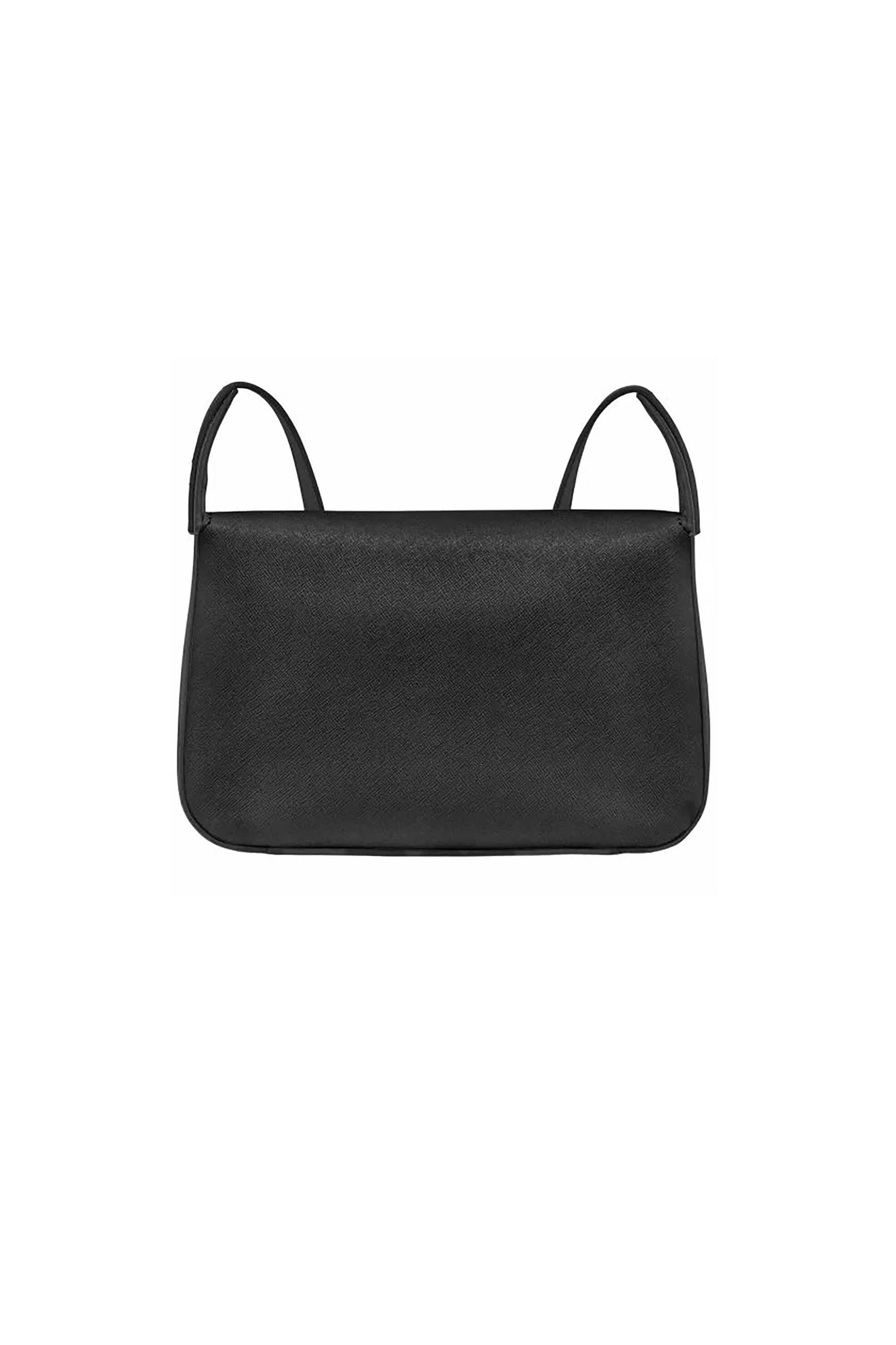 DKNY DKNY γυναικεία δερμάτινη τσάντα crossbody με μεταλικό λογότυπο "Avril" - R51E1J30 Μαύρο - 3