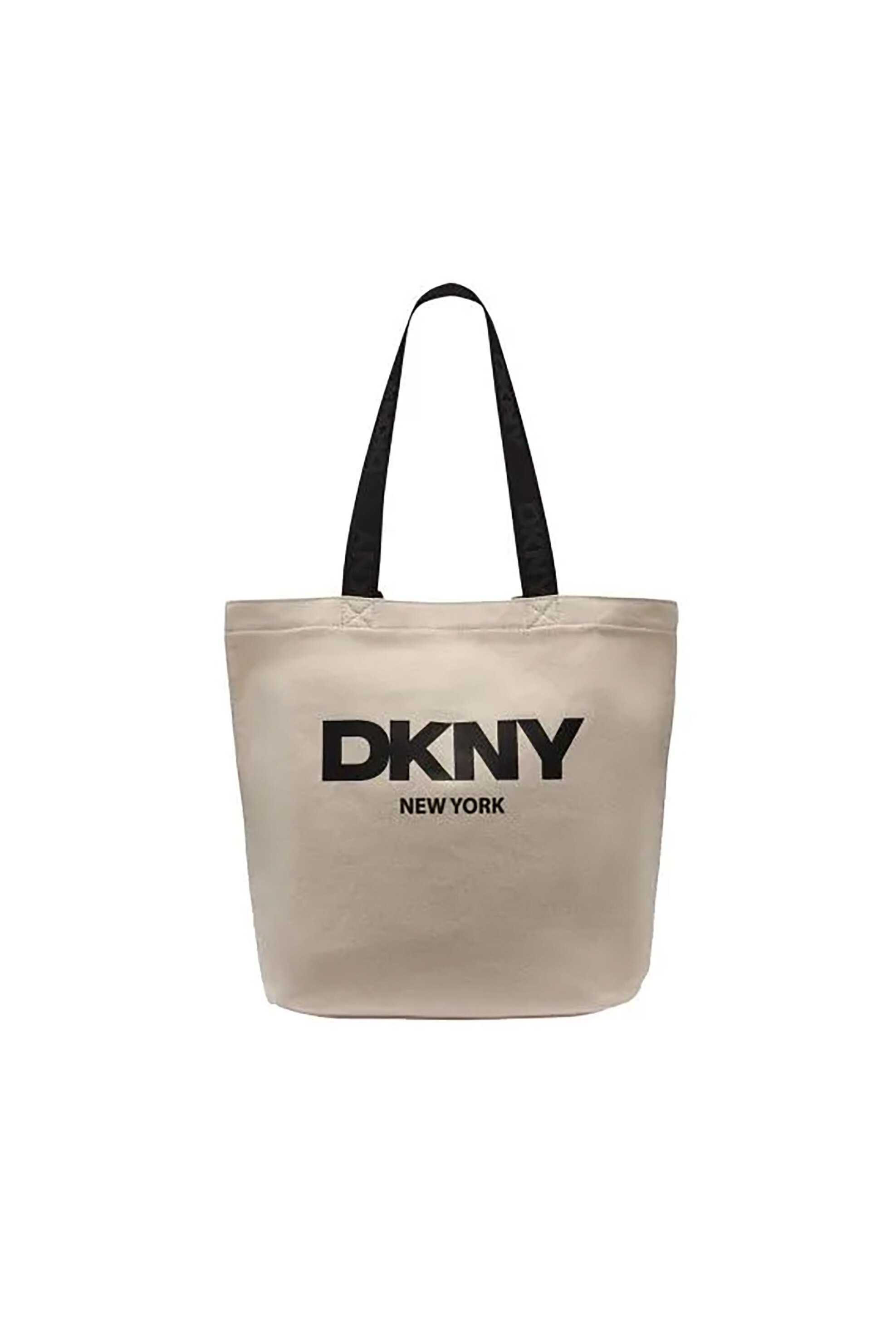 DKNY γυναικεία τσάντα tote με logo print "Izzy" - R53AGN37 Εκρού