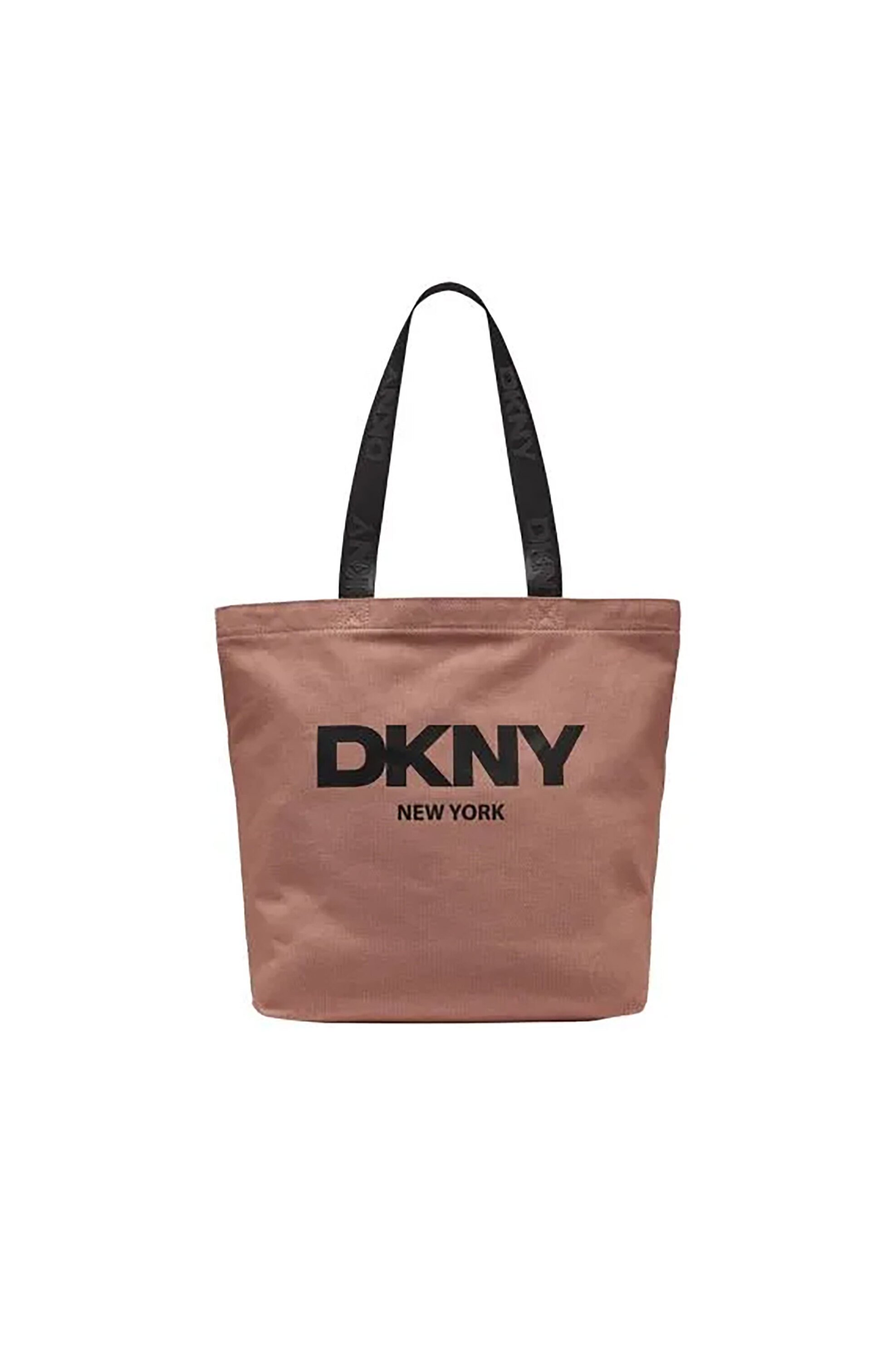 DKNY γυναικεία τσάντα tote με logo print "Izzy" - R53AGN37 Καφέ