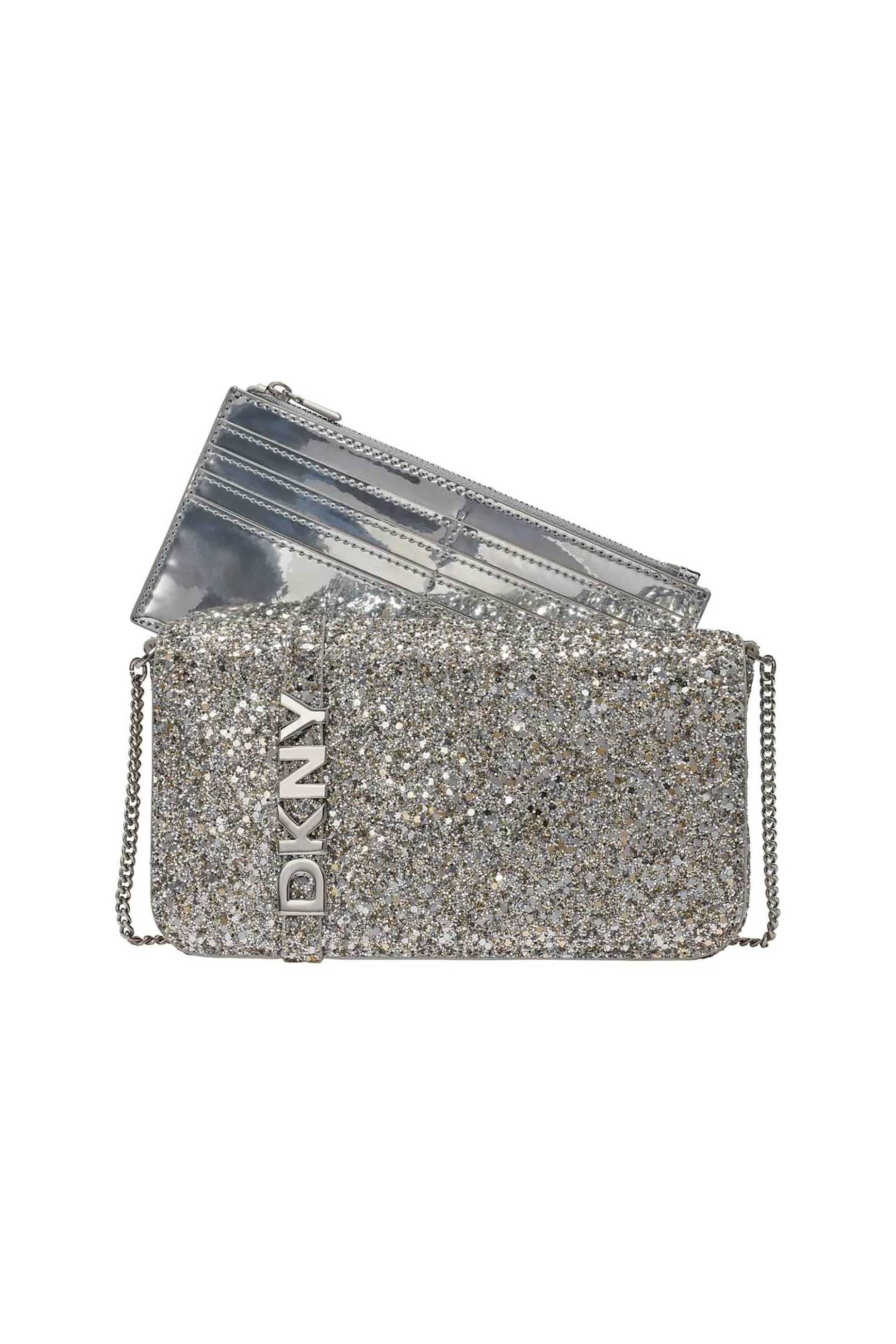 DKNY γυναικεία τσάντα crossbody "Avril" - R54EDK30 Ασημί