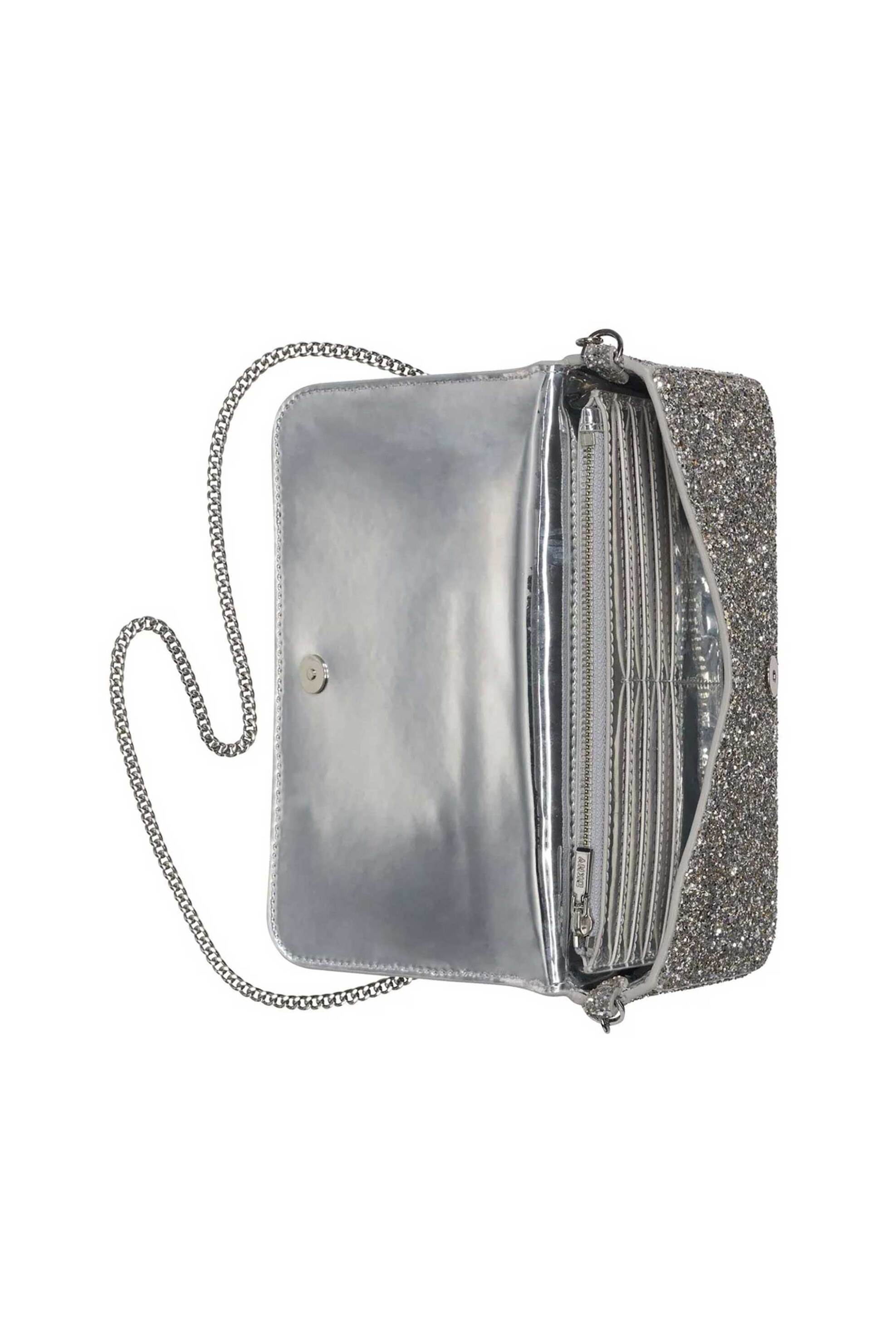 Dkny Γυναικεία Τσάντα Crossbody Avril - R54Edk30 Ασημί