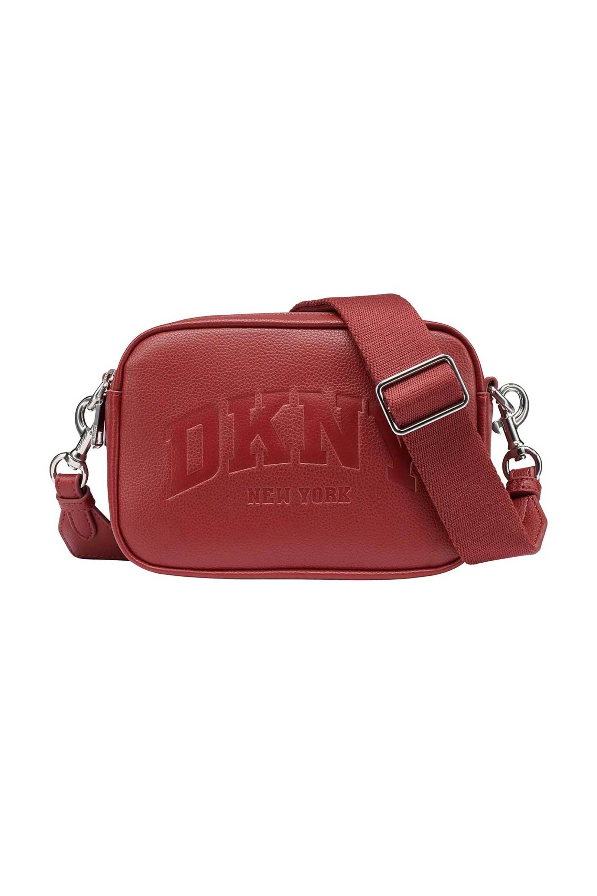 DKNY γυναικεία camera bag με ανάγλυφο λογότυπο 