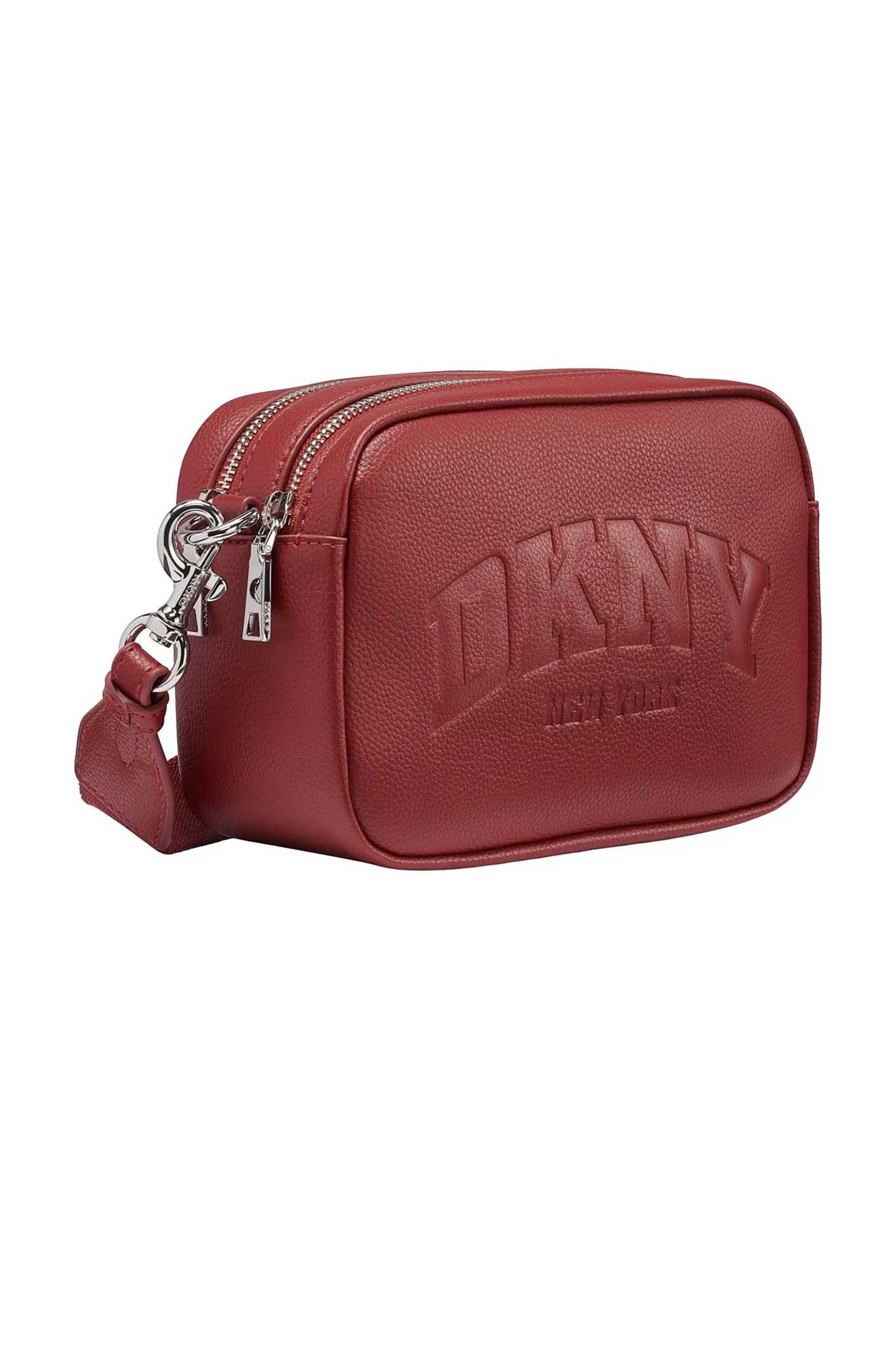 DKNY γυναικεία camera bag με ανάγλυφο λογότυπο 