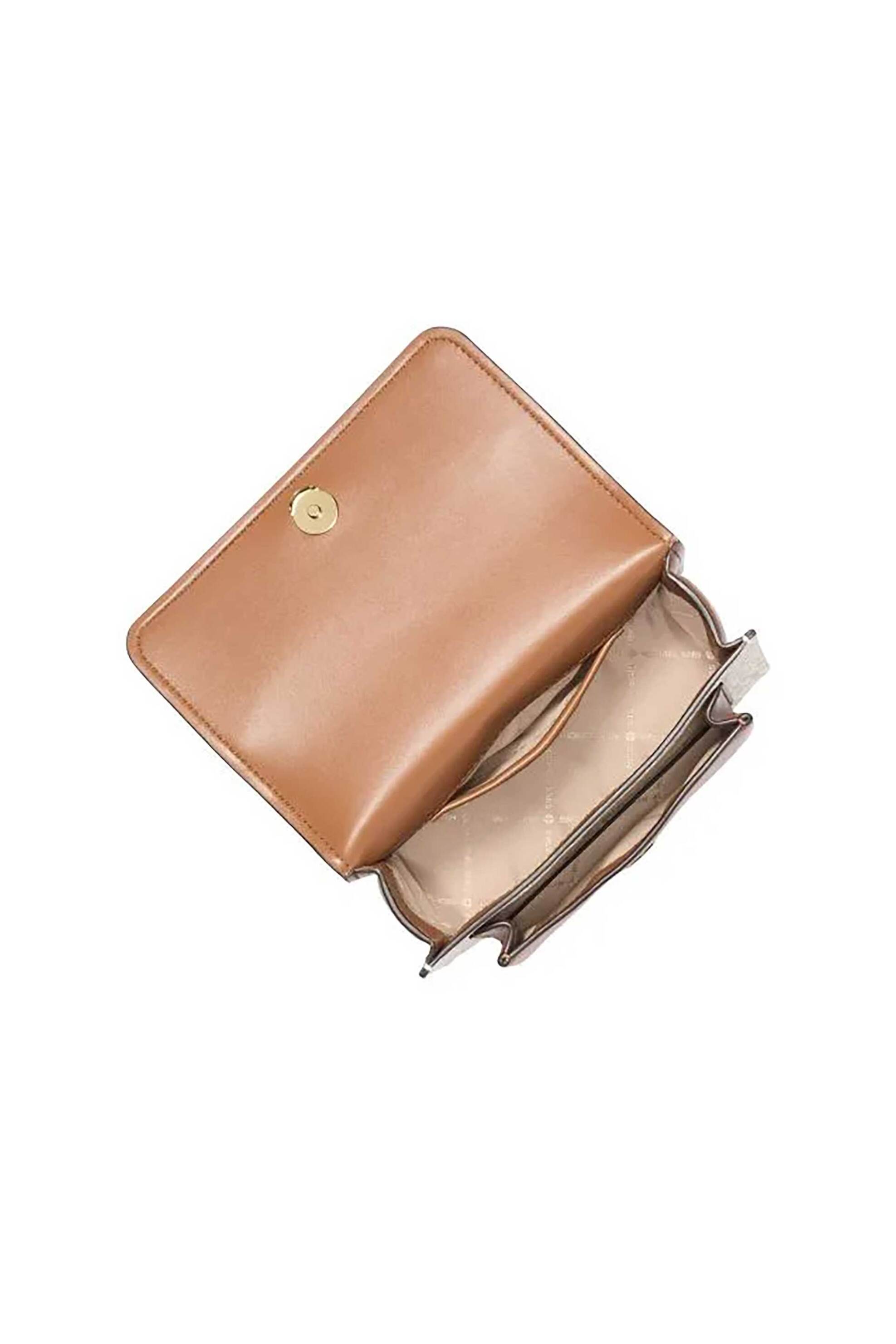 Michael Kors γυναικεία τσάντα crossbody/ώμου με all-over monogram και μεταλλικό λογότυπο 