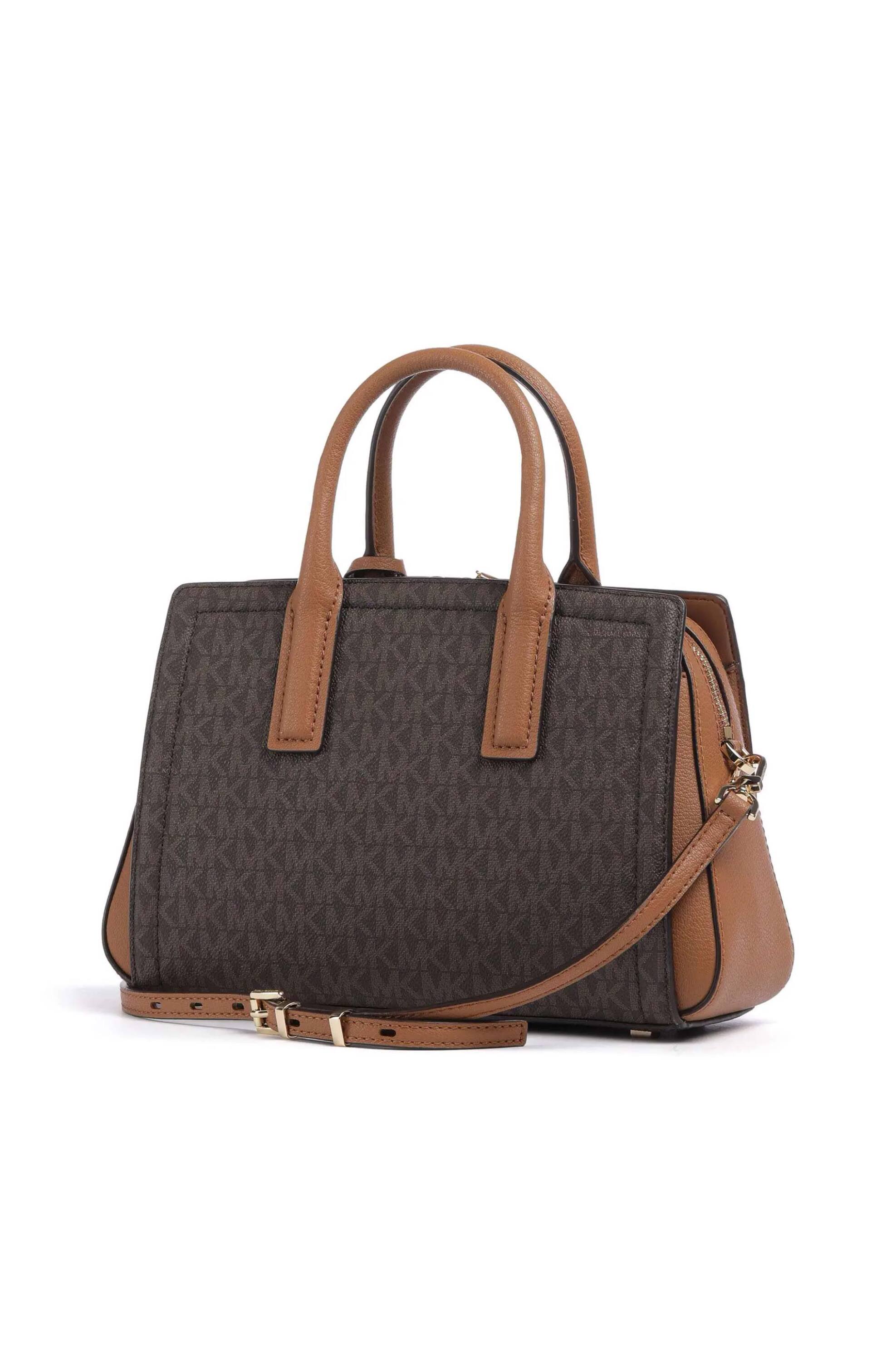 Michael Kors γυναικεία τσάντα χειρός με all-over monogram και μεταλλικό λογότυπο 