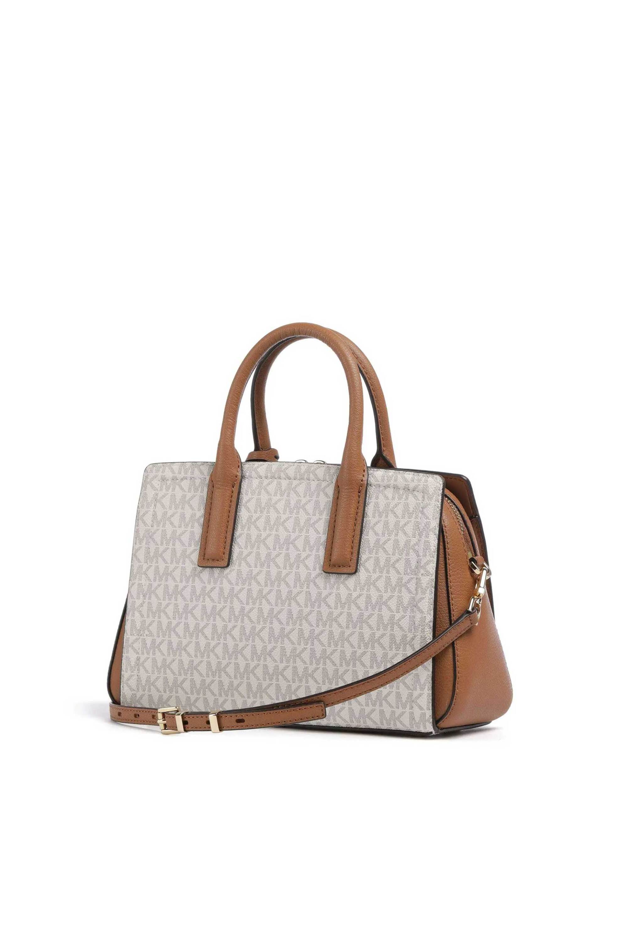 Michael Kors γυναικεία τσάντα χειρός με all-over monogram και μεταλλικό λογότυπο 