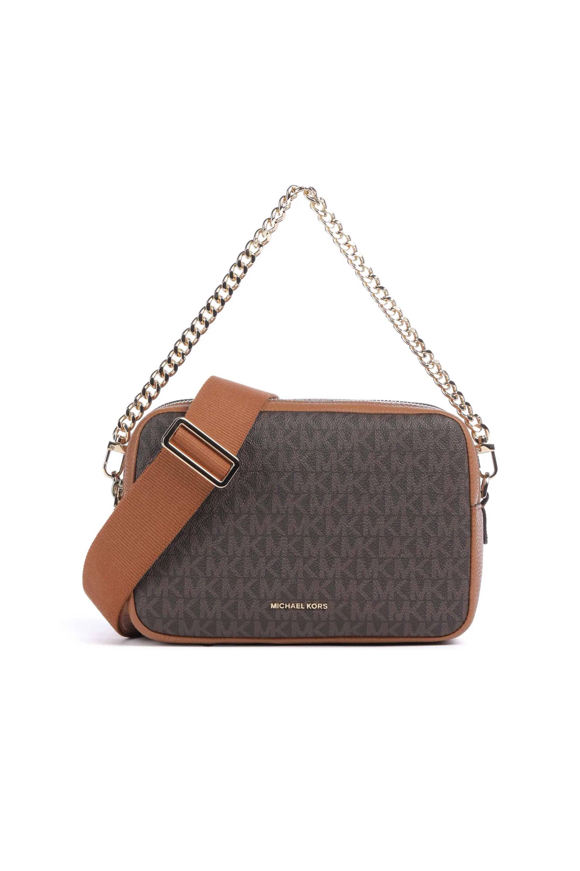 Michael Kors γυναικεία τσάντα crossbody με all-over monogram και μεταλλικό λογότυπο 