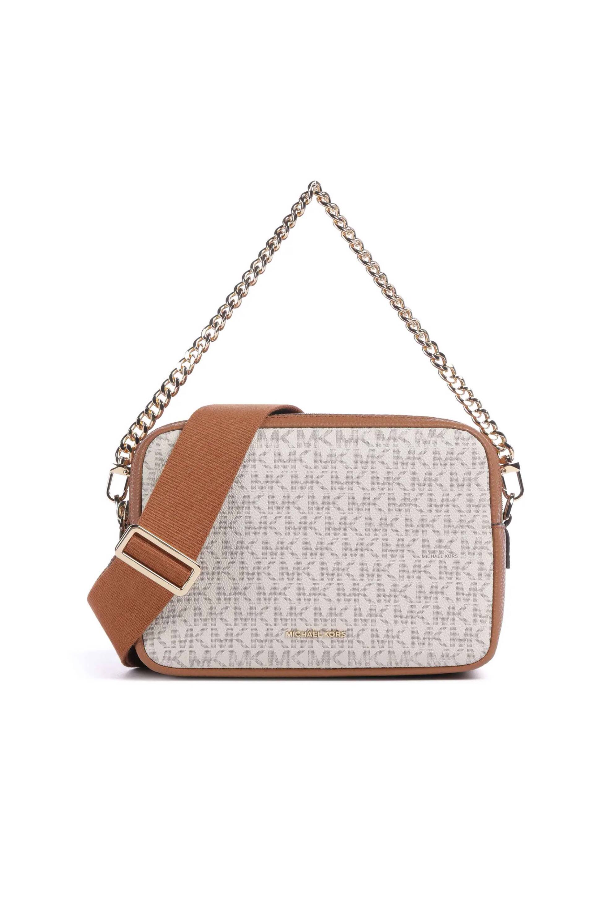 Michael Kors γυναικεία τσάντα crossbody με all-over monogram και μεταλλικό λογότυπο 