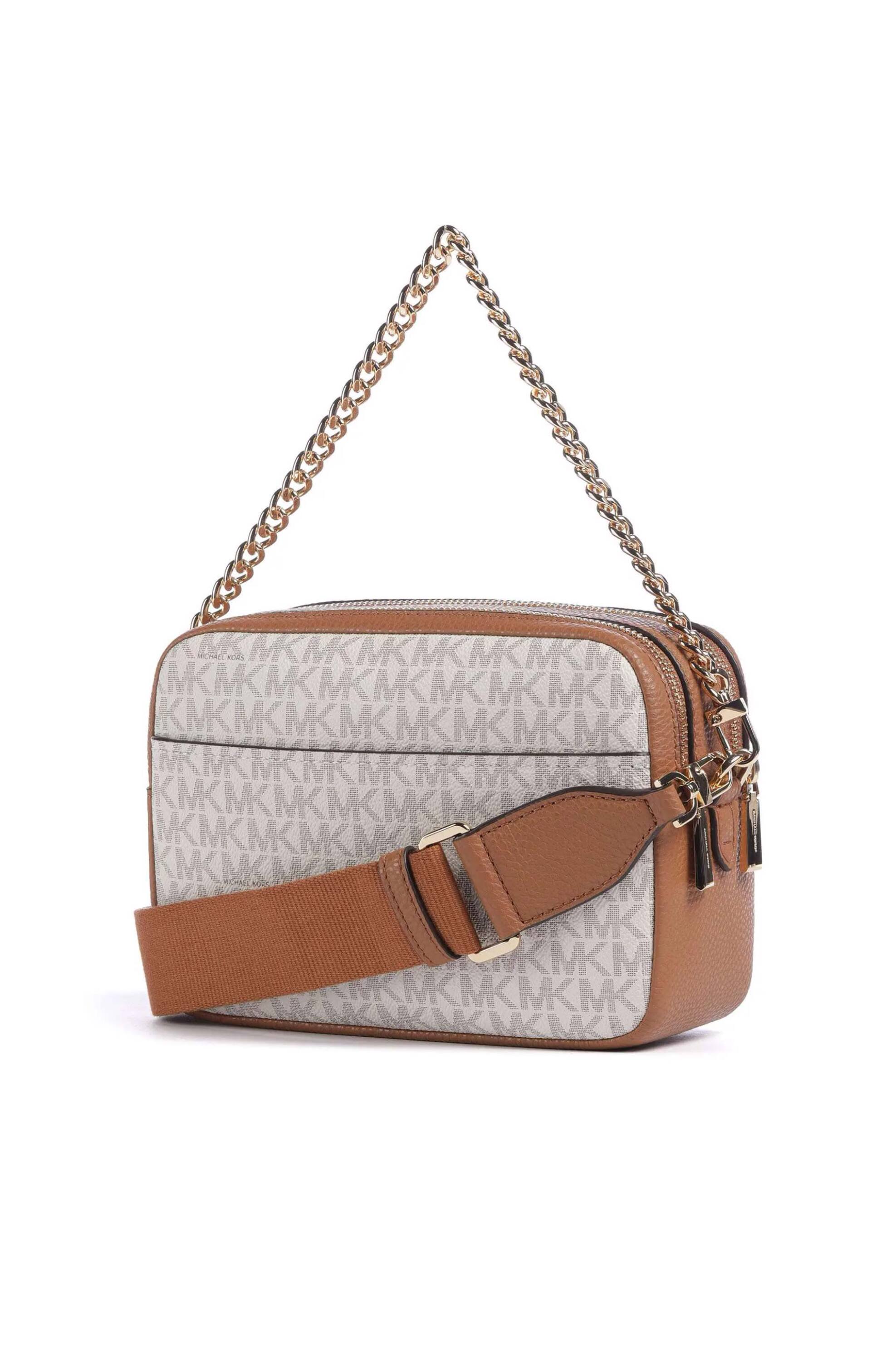 Michael Kors γυναικεία τσάντα crossbody με all-over monogram και μεταλλικό λογότυπο 
