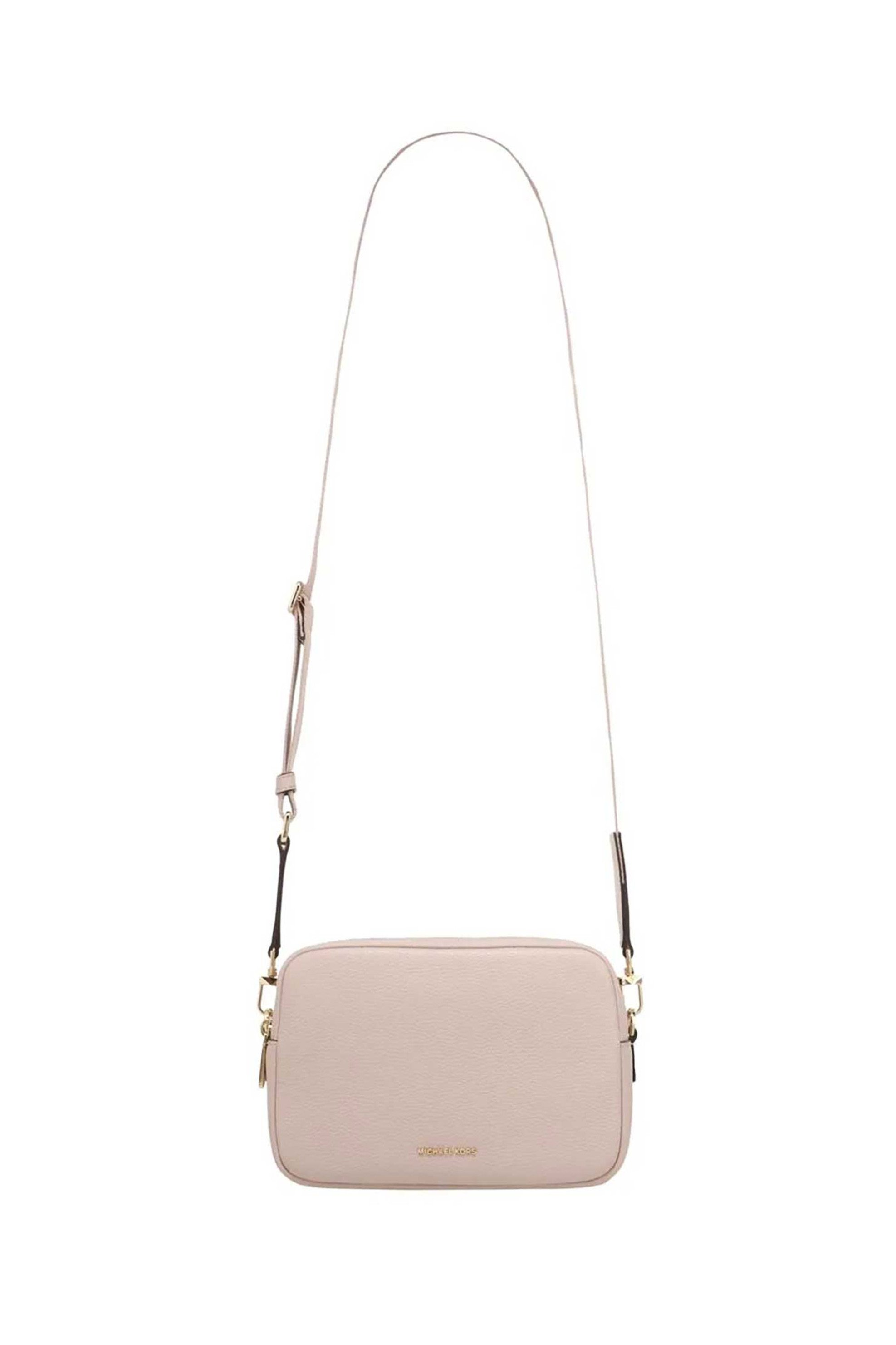 MICHAEL KORS Michael Kors γυναικεία δερμάτινη τσάντα crossbody "Bryant Medium" - 32S5GYTC5L Nude - 3
