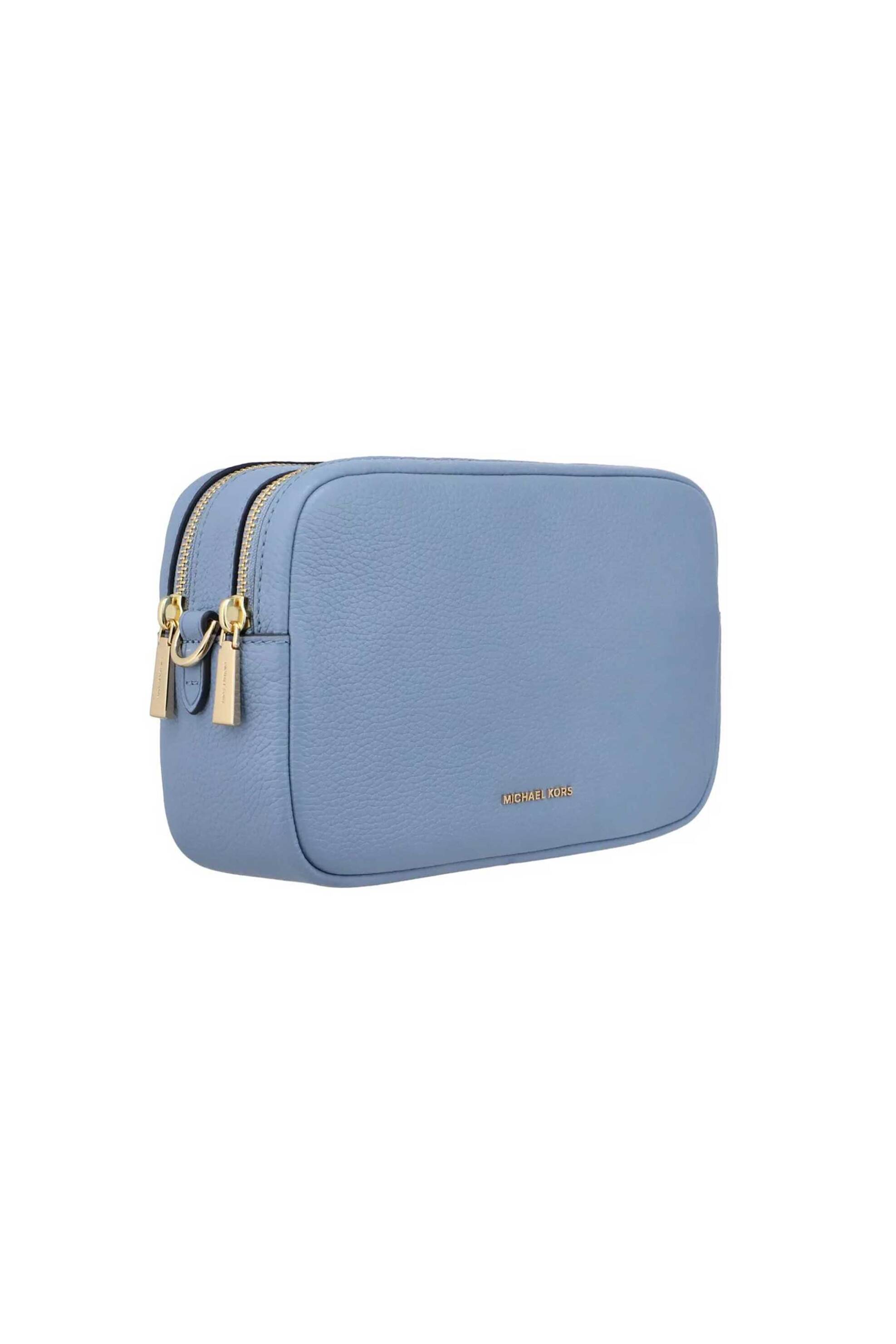MICHAEL KORS Michael Kors γυναικεία δερμάτινη τσάντα crossbody "Bryant Medium" - 32S5GYTC5L Μπλε Ανοιχτό - 2