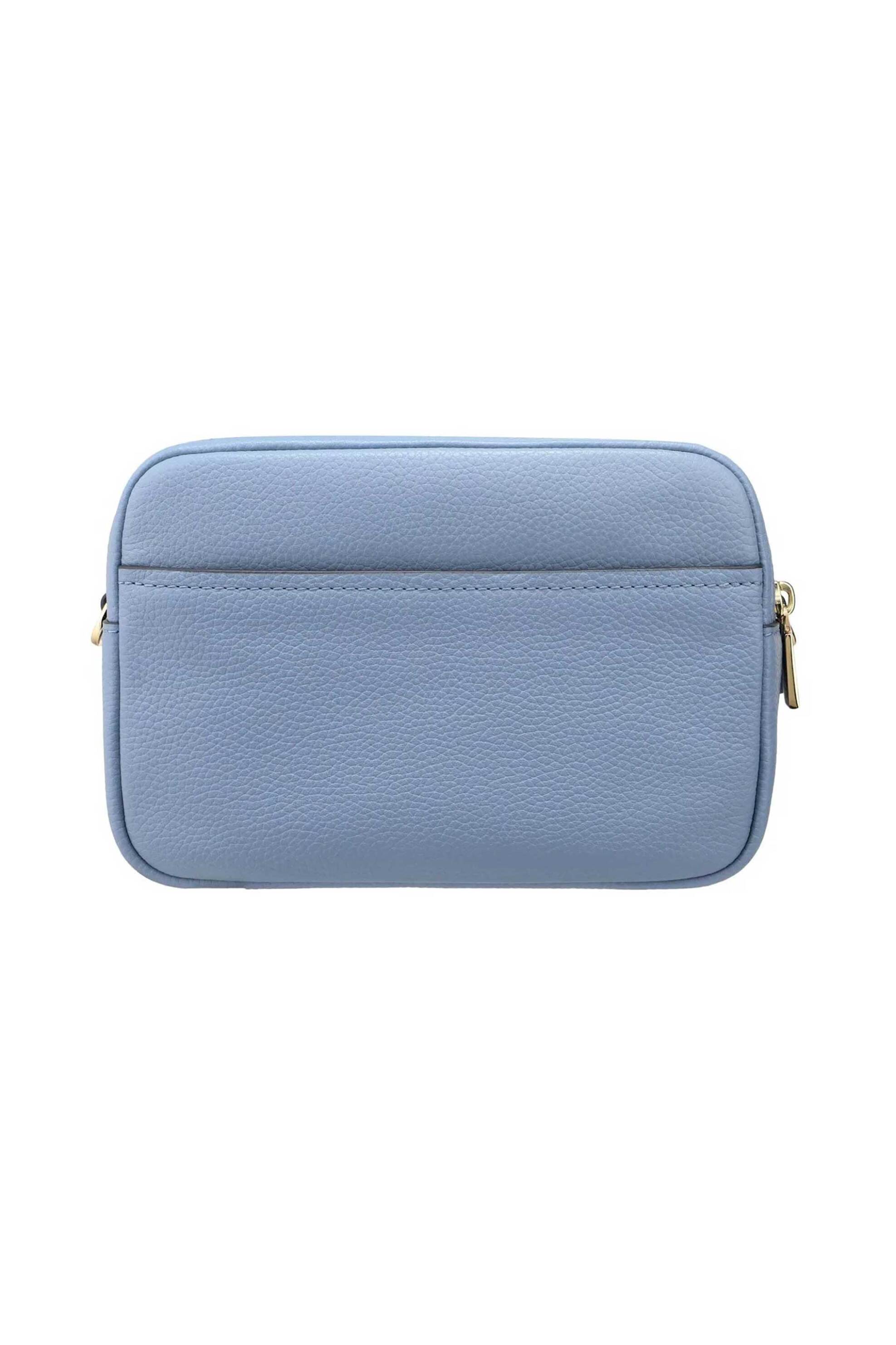 MICHAEL KORS Michael Kors γυναικεία δερμάτινη τσάντα crossbody "Bryant Medium" - 32S5GYTC5L Μπλε Ανοιχτό - 4