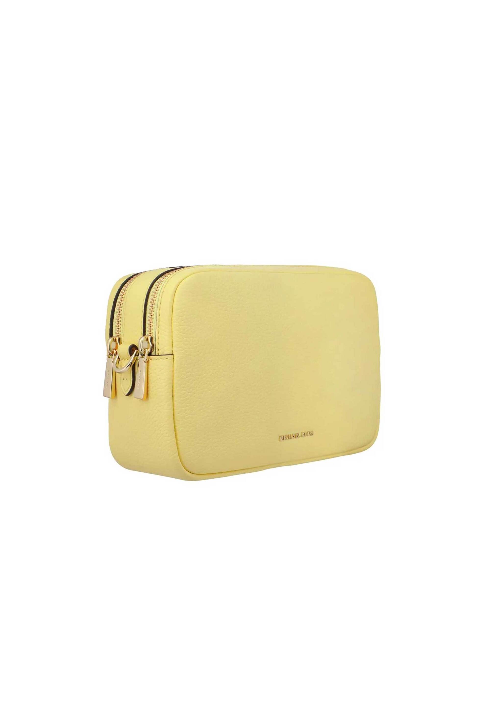 MICHAEL KORS Michael Kors γυναικεία δερμάτινη τσάντα crossbody "Bryant Medium" - 32S5GYTC5L Κίτρινο Ανοιχτό - 2