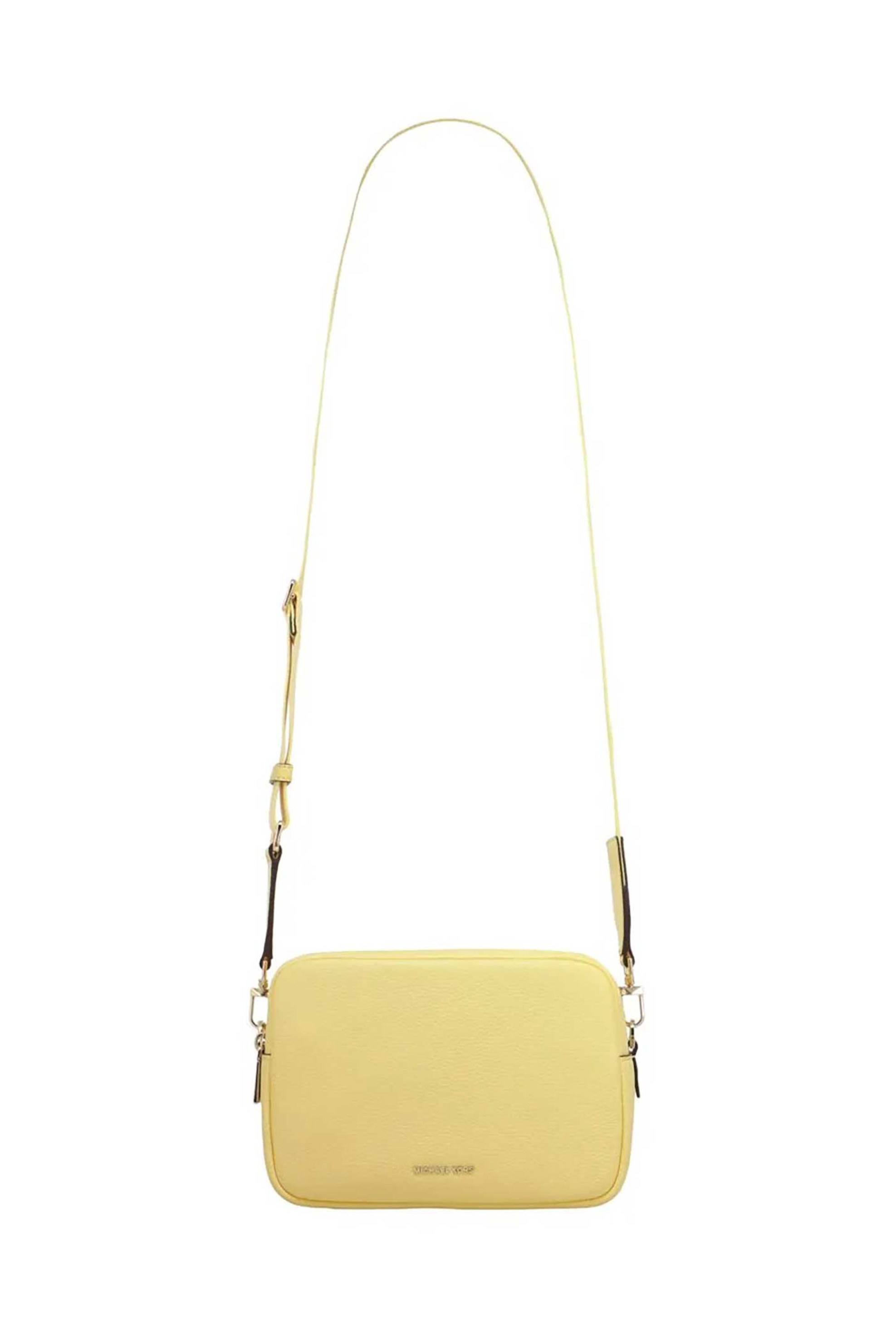 MICHAEL KORS Michael Kors γυναικεία δερμάτινη τσάντα crossbody "Bryant Medium" - 32S5GYTC5L Κίτρινο Ανοιχτό - 3