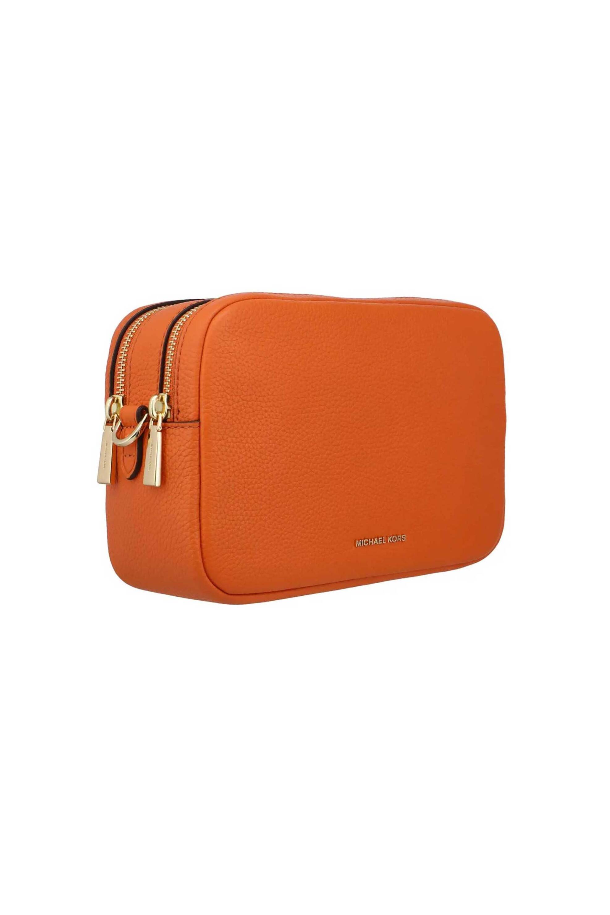 MICHAEL KORS Michael Kors γυναικεία δερμάτινη τσάντα crossbody "Bryant Medium" - 32S5GYTC5L Πορτοκαλί - 2