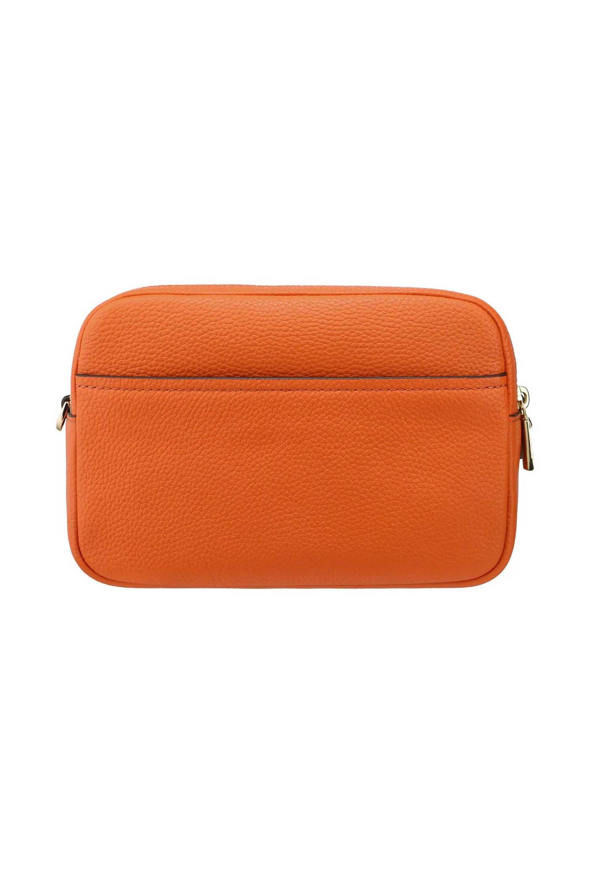 MICHAEL KORS Michael Kors γυναικεία δερμάτινη τσάντα crossbody "Bryant Medium" - 32S5GYTC5L Πορτοκαλί - 4