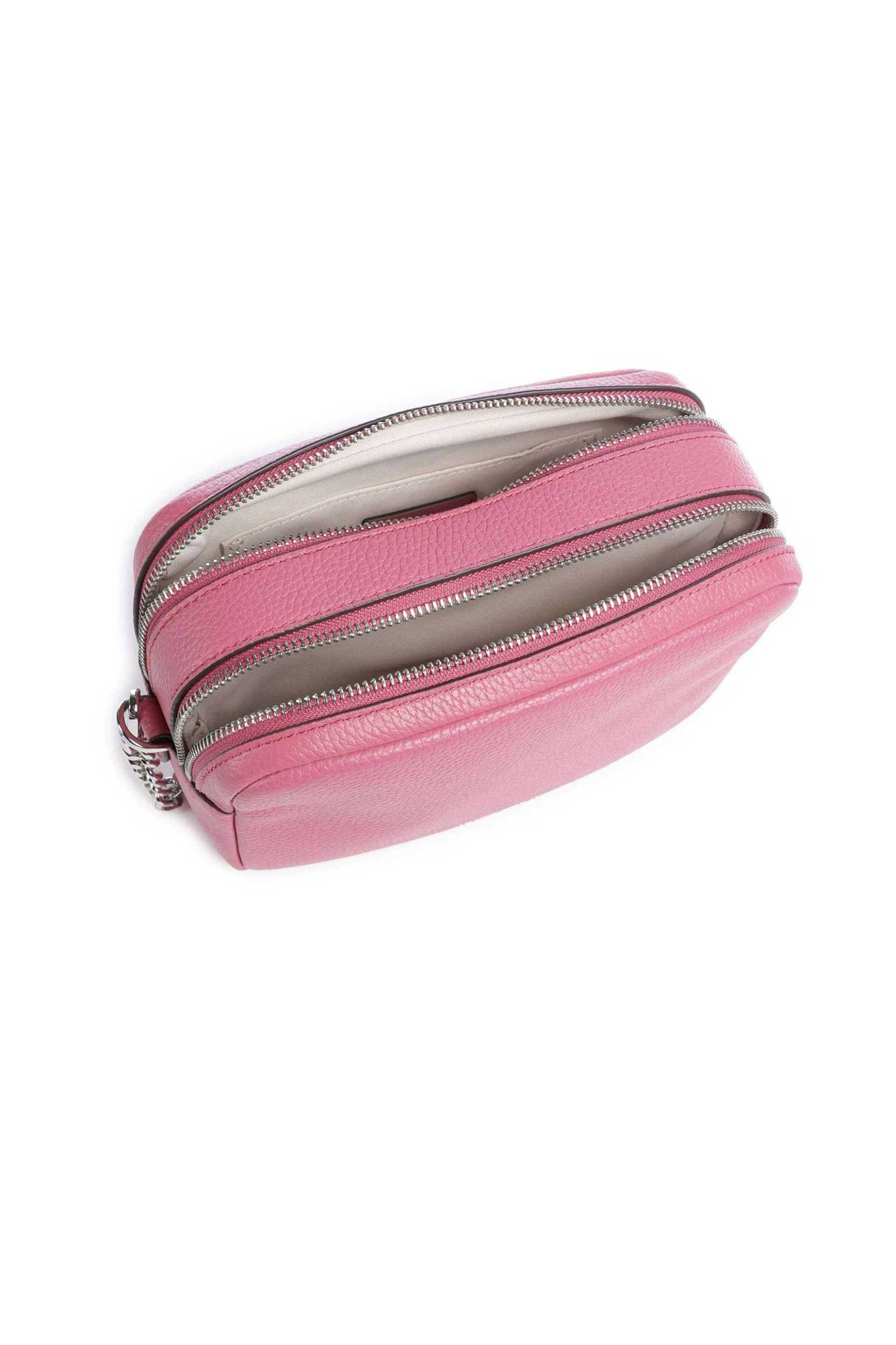 MICHAEL KORS Michael Kors γυναικεία δερμάτινη τσάντα crossbody "Bryant Medium" - 32S5SYTC5L Ροζ - 3