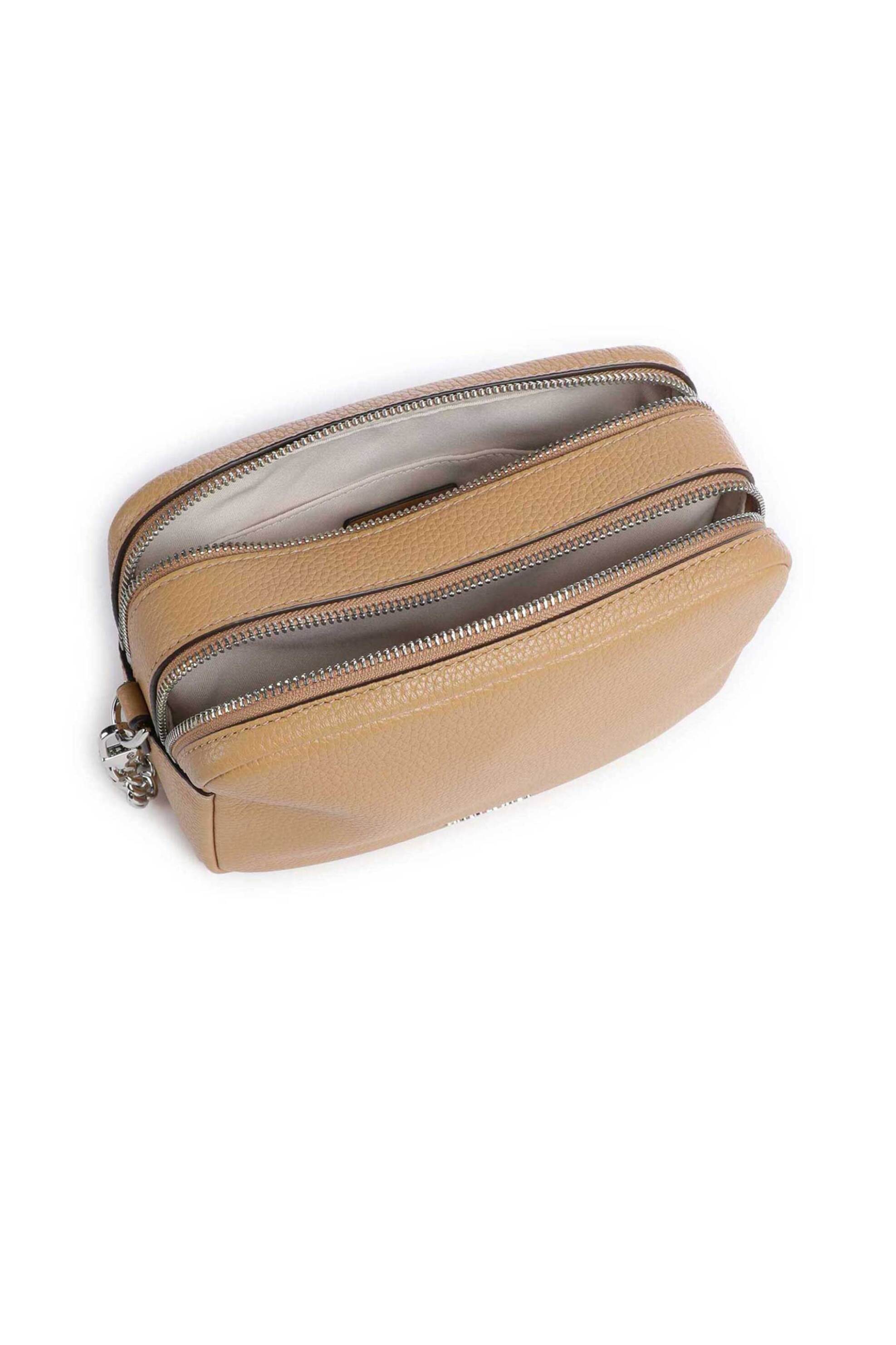 MICHAEL KORS Michael Kors γυναικεία δερμάτινη τσάντα crossbody "Bryant Medium" - 32S5SYTC5L Καμηλό - 3