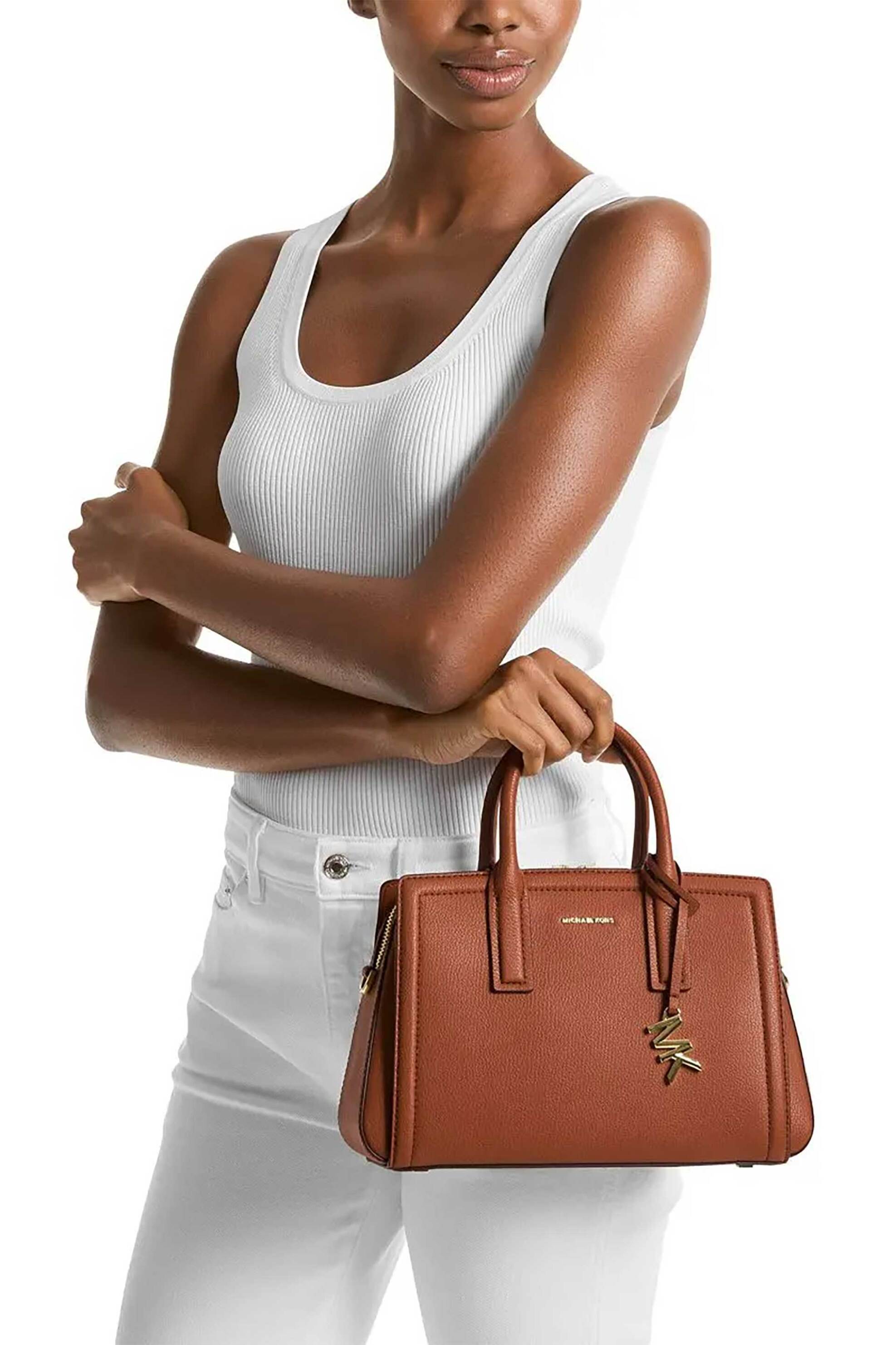 Michael Kors Γυναικεία Τσάντα Χειρός με Μεταλλικό Λογότυπο Laila - 30S5G9Is1L Ταμπά