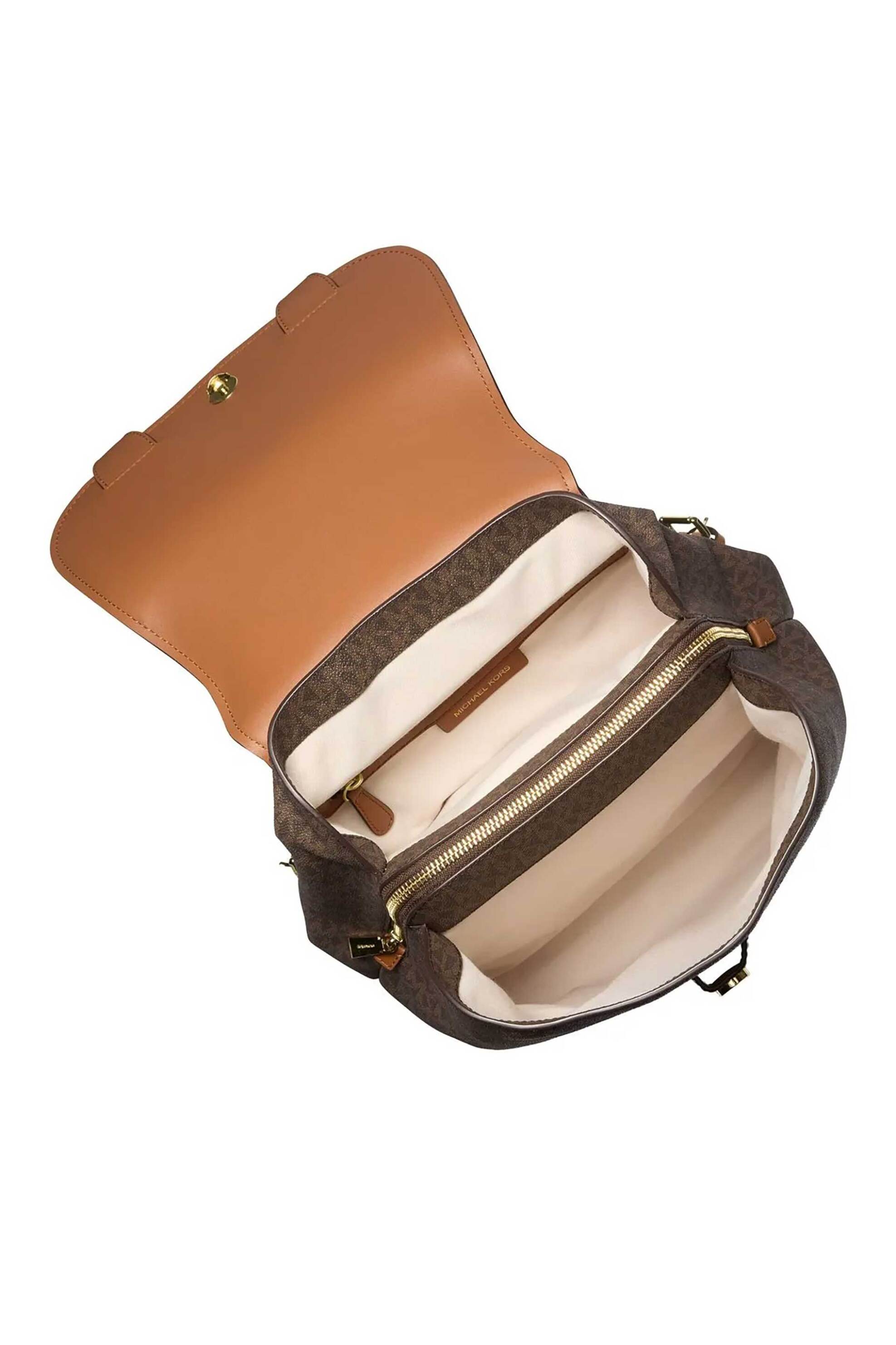 Michael Kors γυναικείο backpack με all-over monogram και μεταλλικό λογότυπο 
