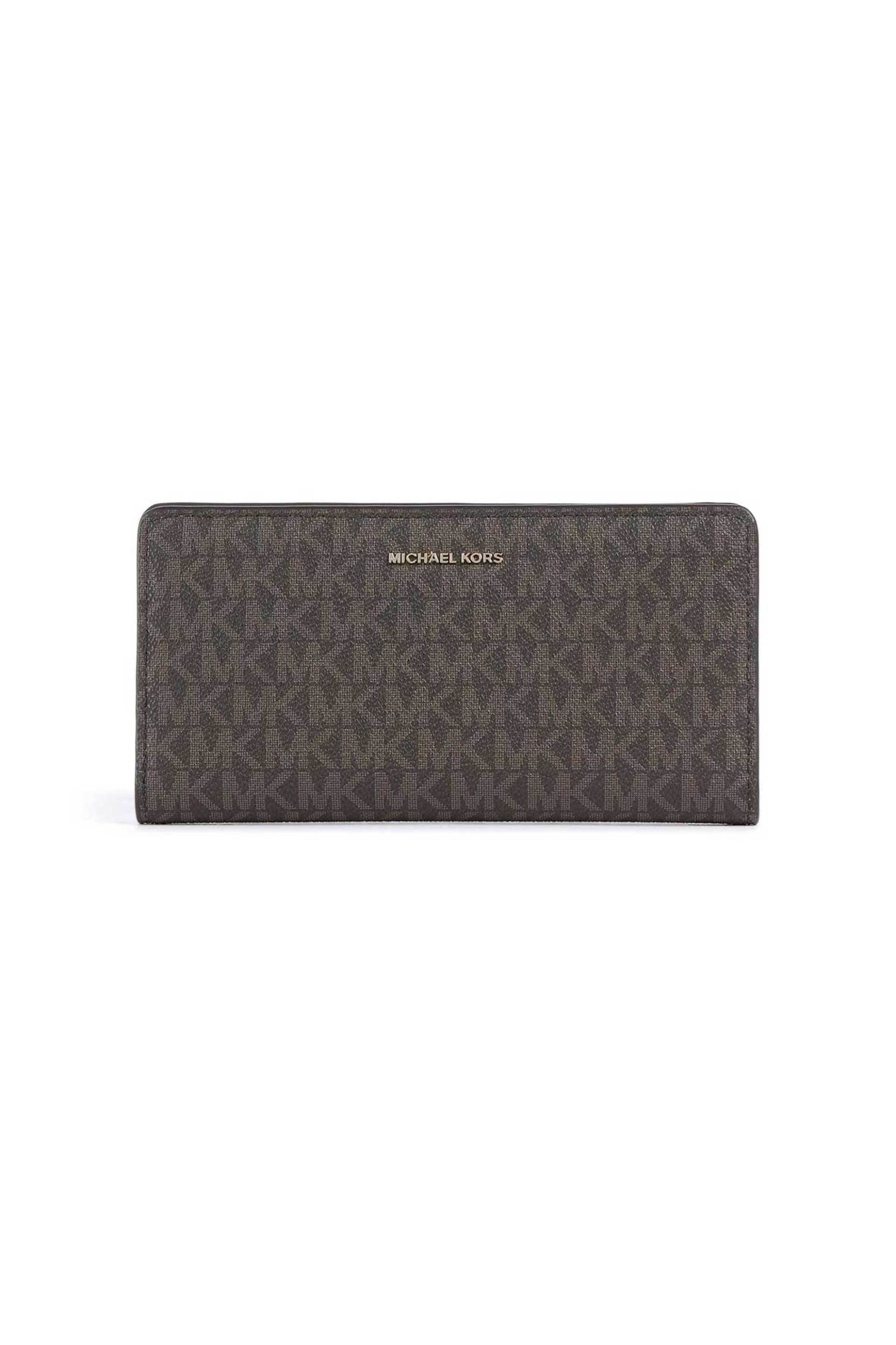 Michael Kors γυναικείο πορτοφόλι με all-over monogram "Bryant Large" - 32S5GYTP3B Καφέ