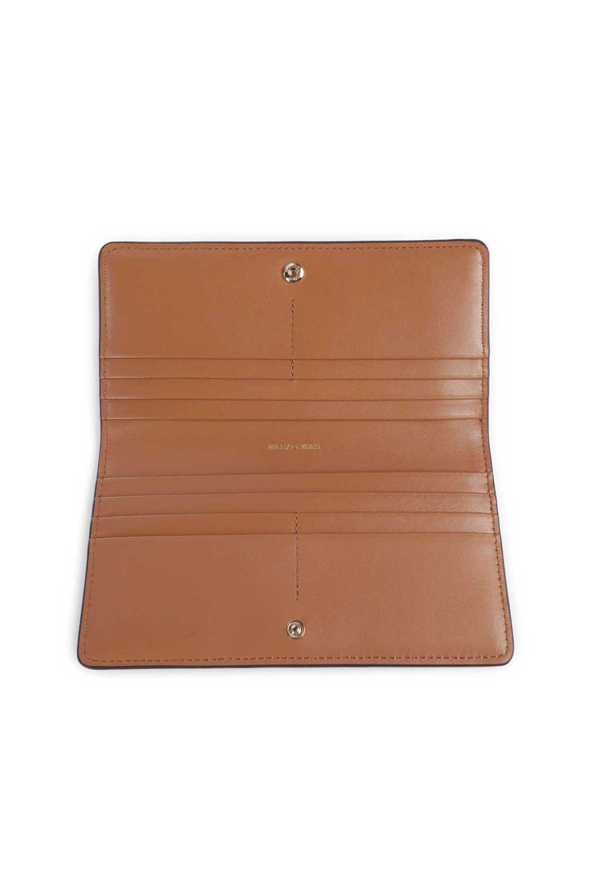 Michael Kors Γυναικείο Πορτοφόλι με All-Over Monogram Bryant Large - 32S5Gytp3B Καφέ