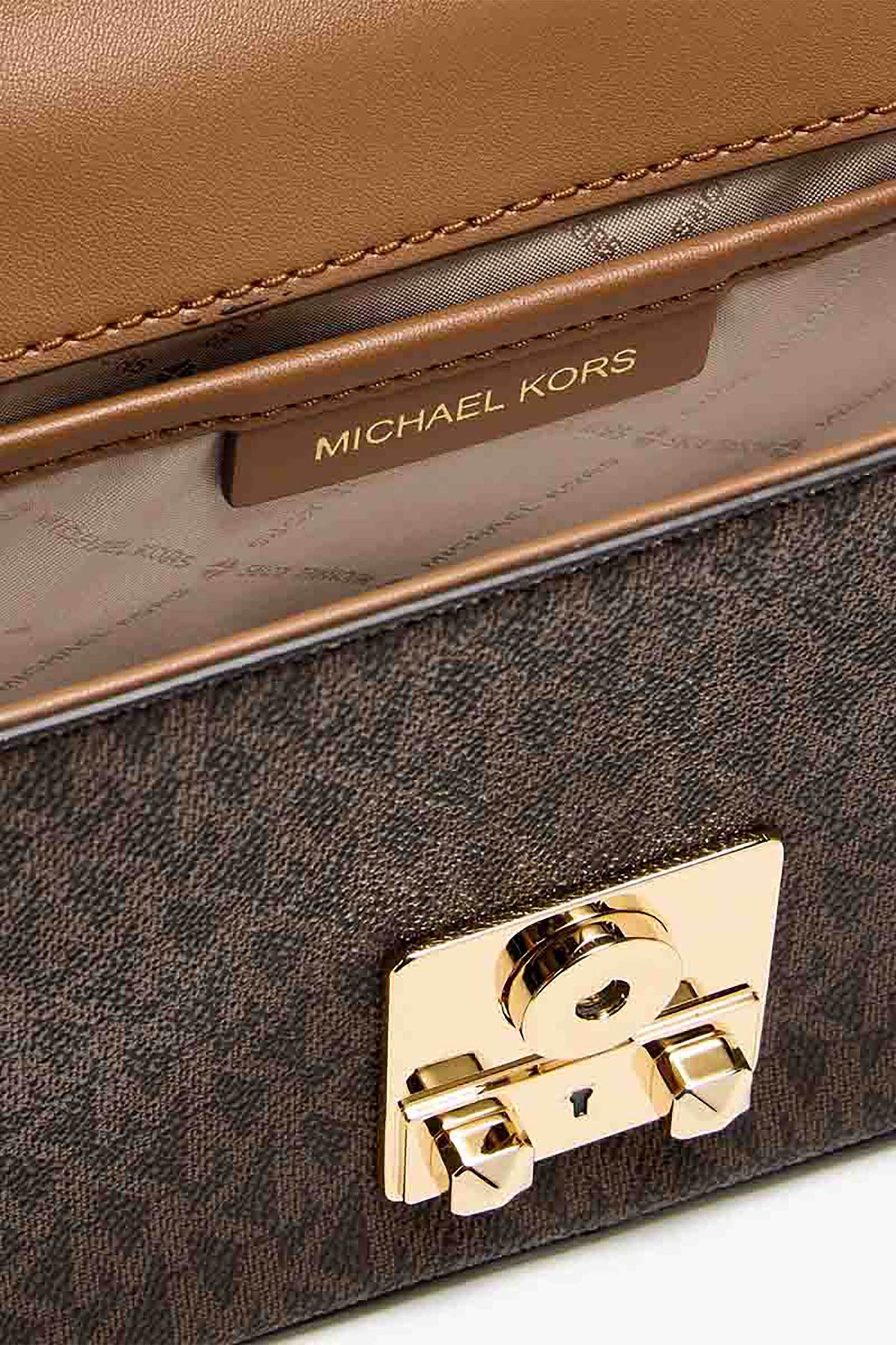 MICHAEL KORS Michael Kors γυναικεία τσάντα ώμου με all-over monogram "Tribeca" - 30R5G2RL7B Καφέ - 2