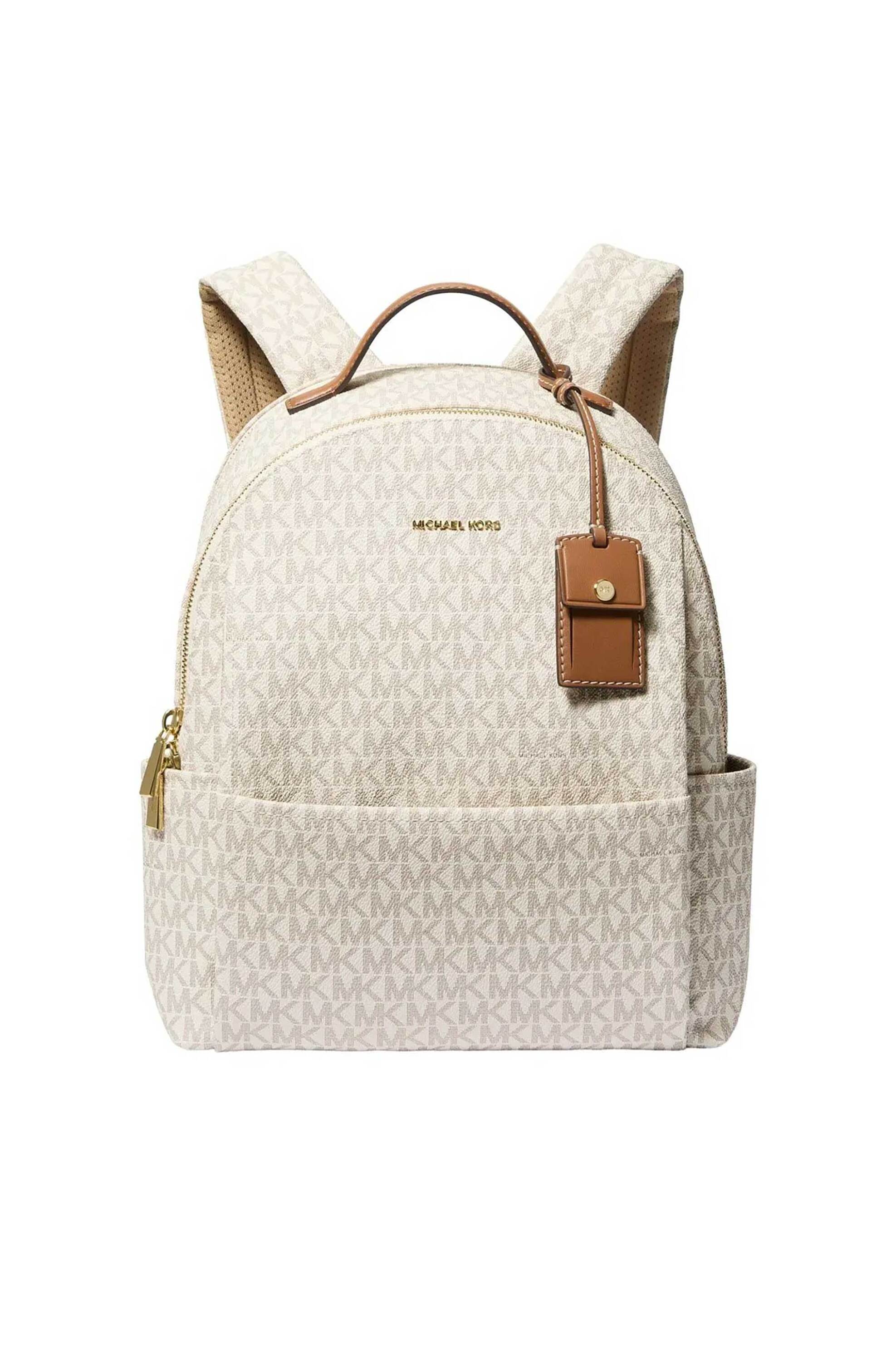 MICHAEL KORS Michael Kors γυναικείο backpack με all-over monogram "Sable" - 30T5G3XB2B Εκρού