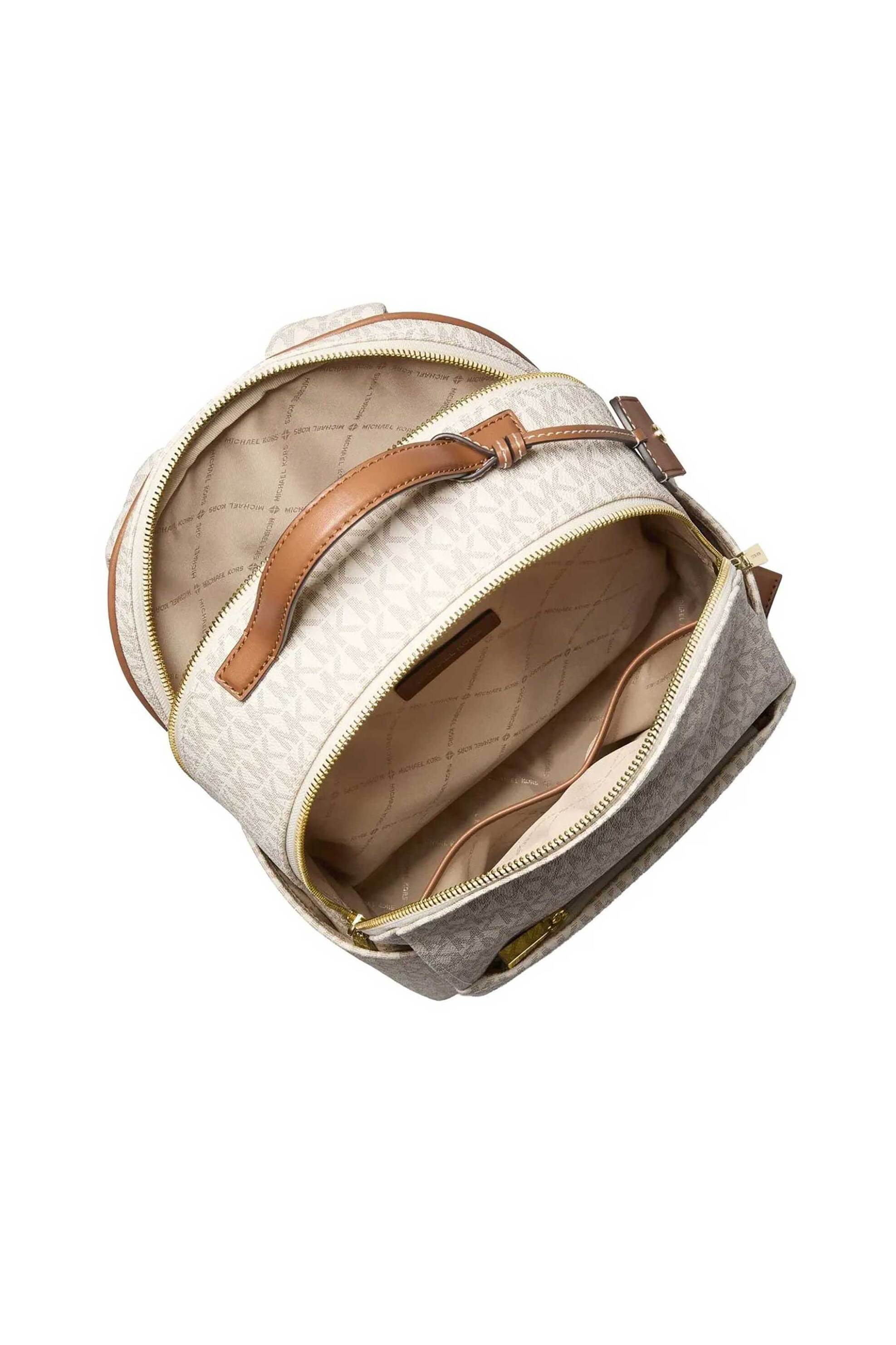 Michael Kors γυναικείο backpack με all-over monogram "Sable" - 30T5G3XB2B Εκρού φωτογραφία